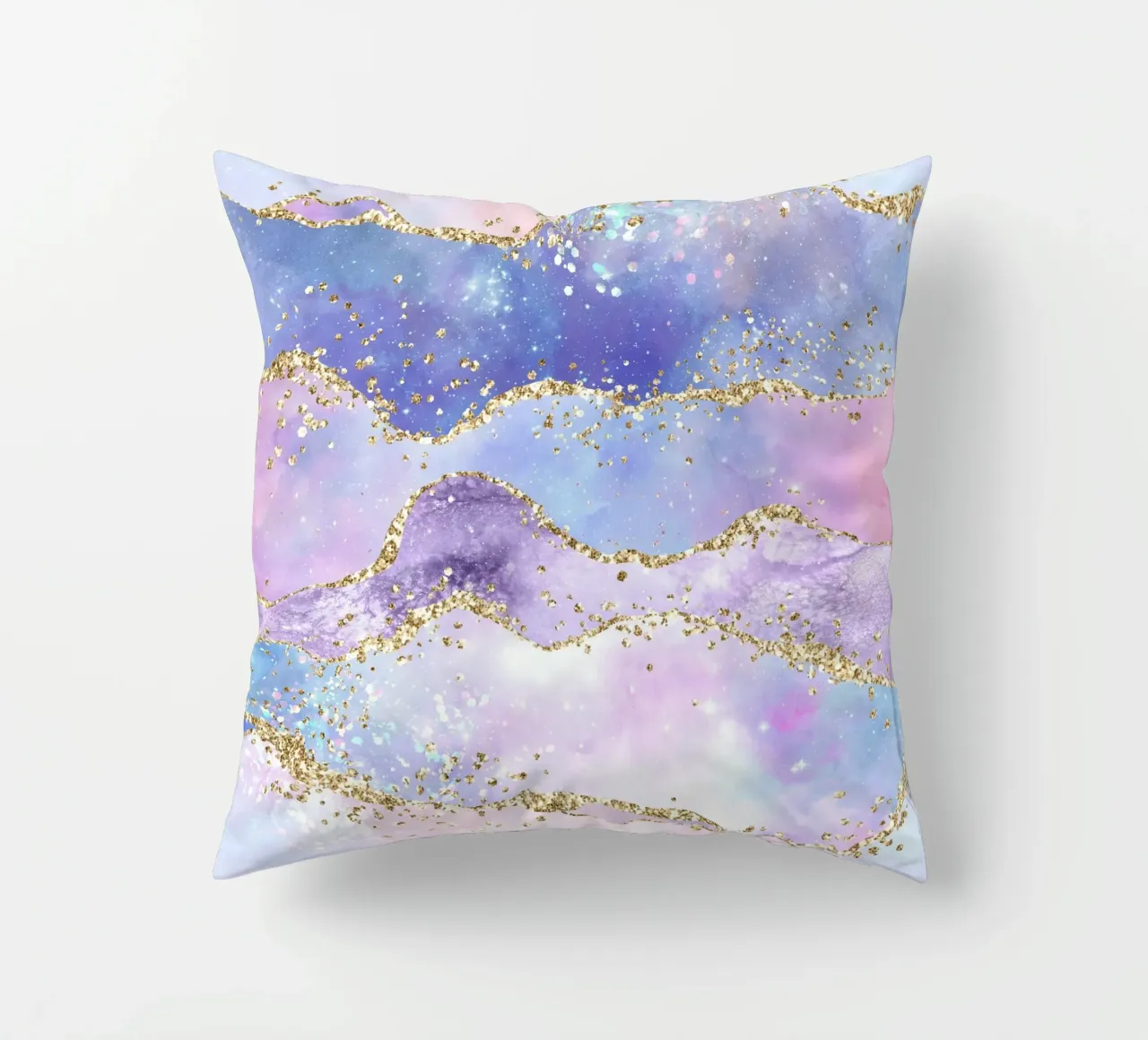 Texture Agata Glitterata Arcobaleno 06 cuscino da Gemstone Textures