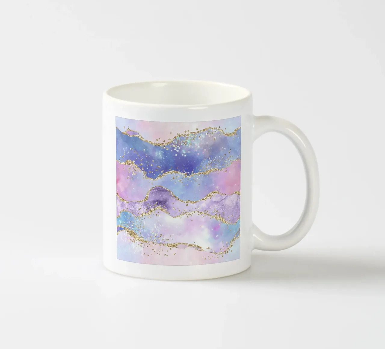 Texture Agata Glitterata Arcobaleno 06 tazza in ceramica da Gemstone Textures