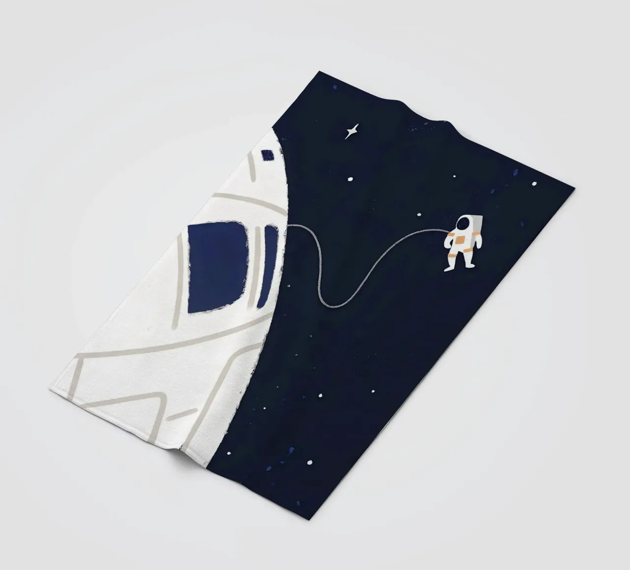 Planet Astronaut fleece blanket by PERSONAL TOUCH