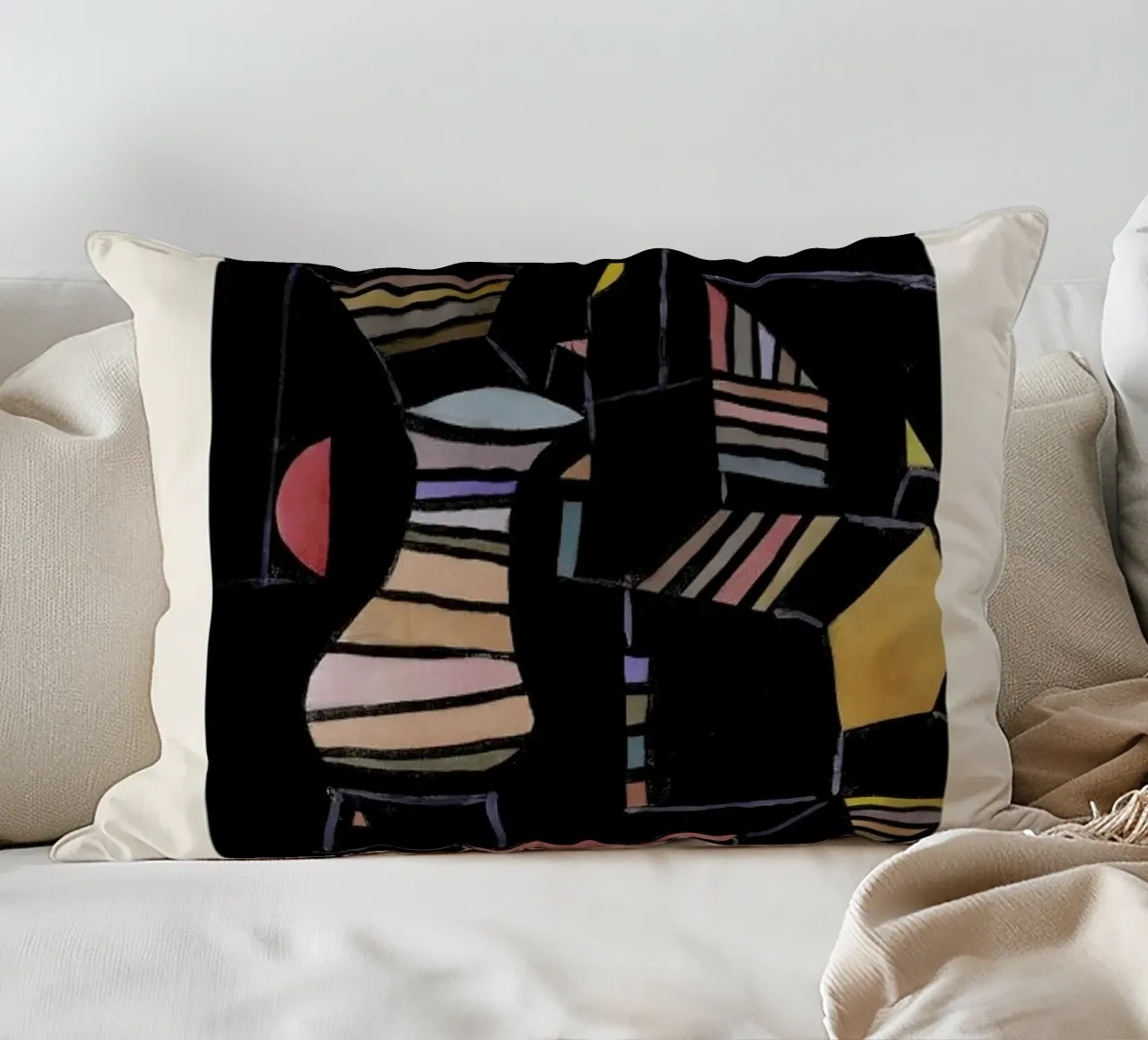 Klee - Artificial Courtyard cuscino da ARTOTHEK