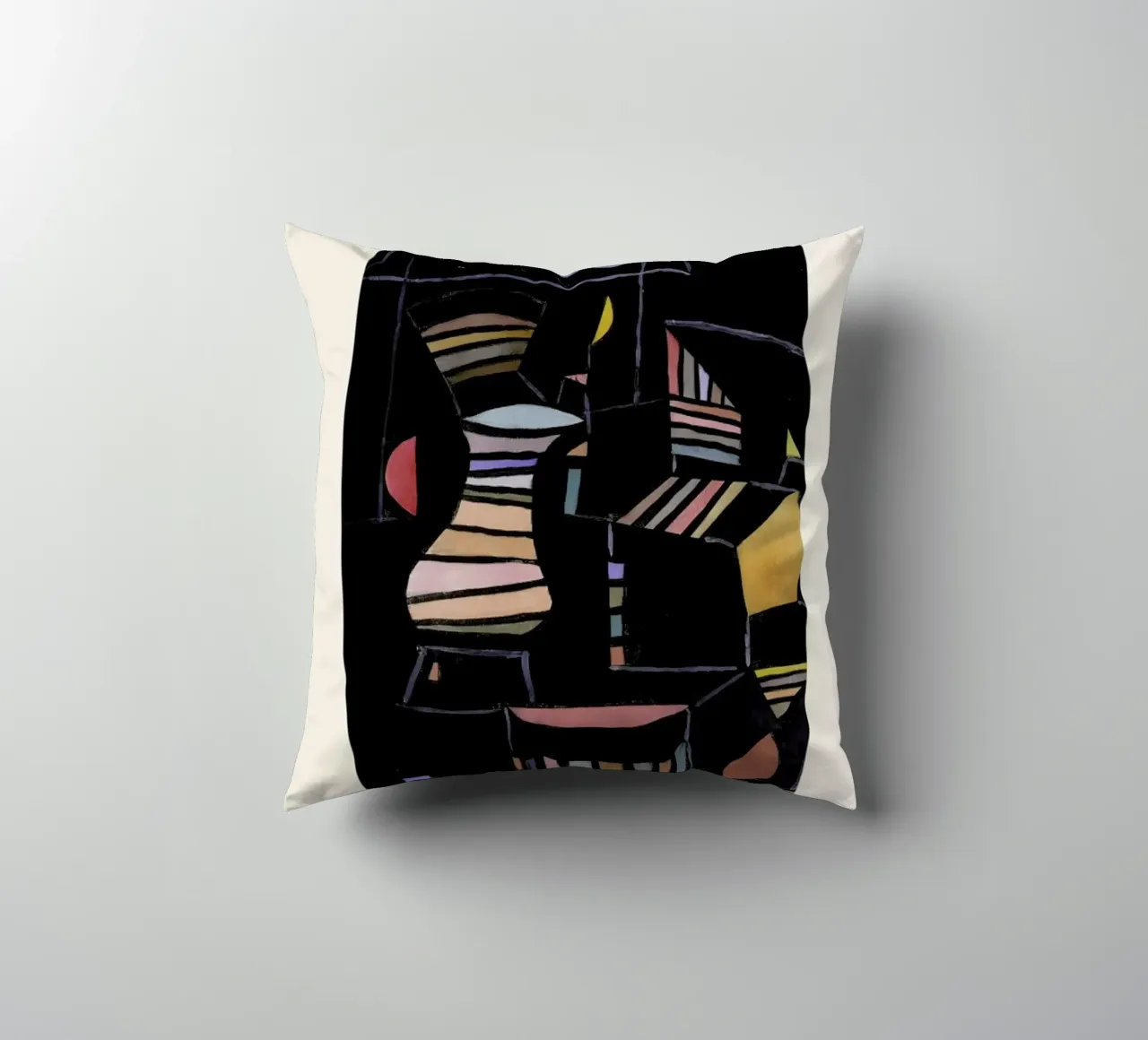 Klee - Artificial Courtyard cuscino da ARTOTHEK