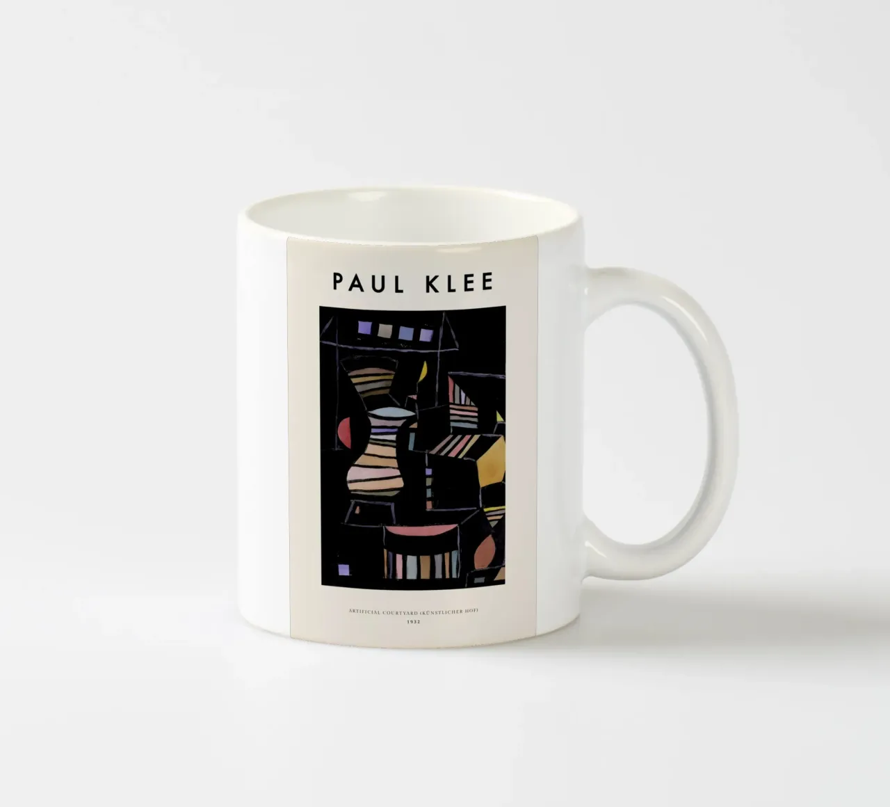 Klee - Artificial Courtyard Keramik Tasse von ARTOTHEK