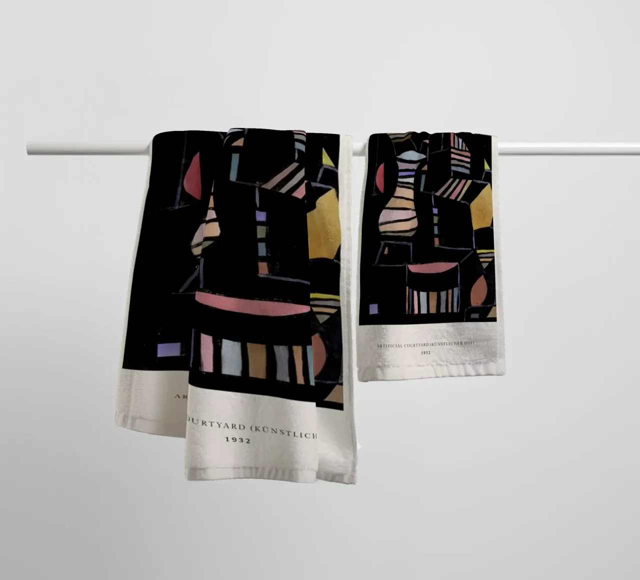 Klee - Artificial Courtyard towel by ARTOTHEK