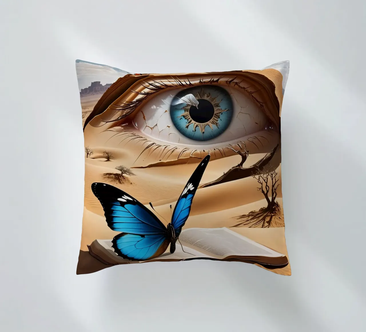 Wüsten Auge Abstrakt cuscino da kosinsart.gallery