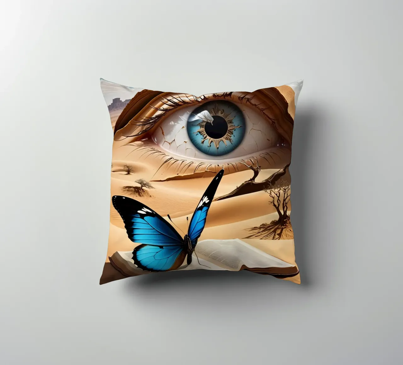 Wüsten Auge Abstrakt cuscino da kosinsart.gallery