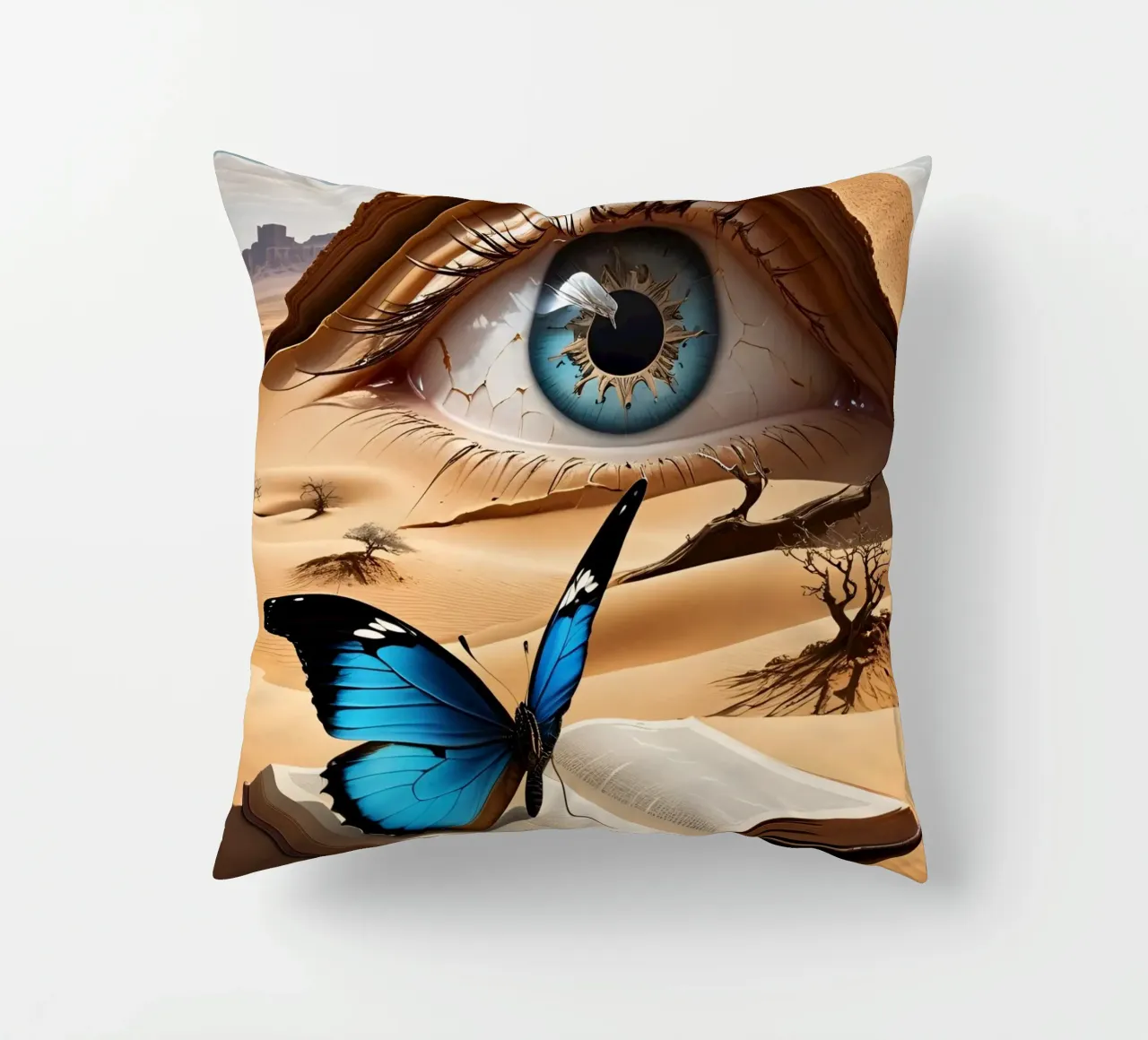Wüsten Auge Abstrakt cuscino da kosinsart.gallery