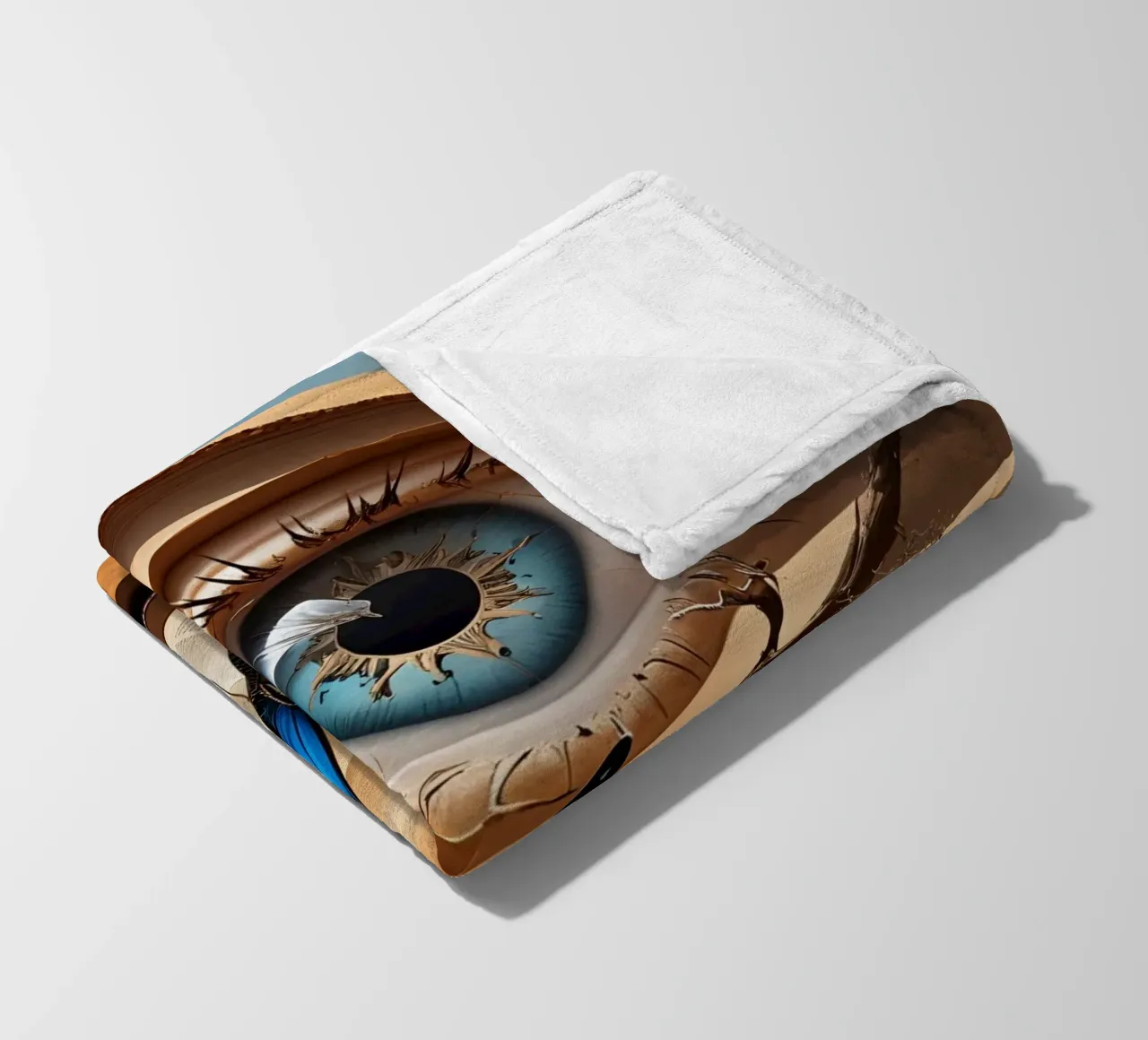 Wüsten Auge Abstrakt fleece blanket by kosinsart.gallery