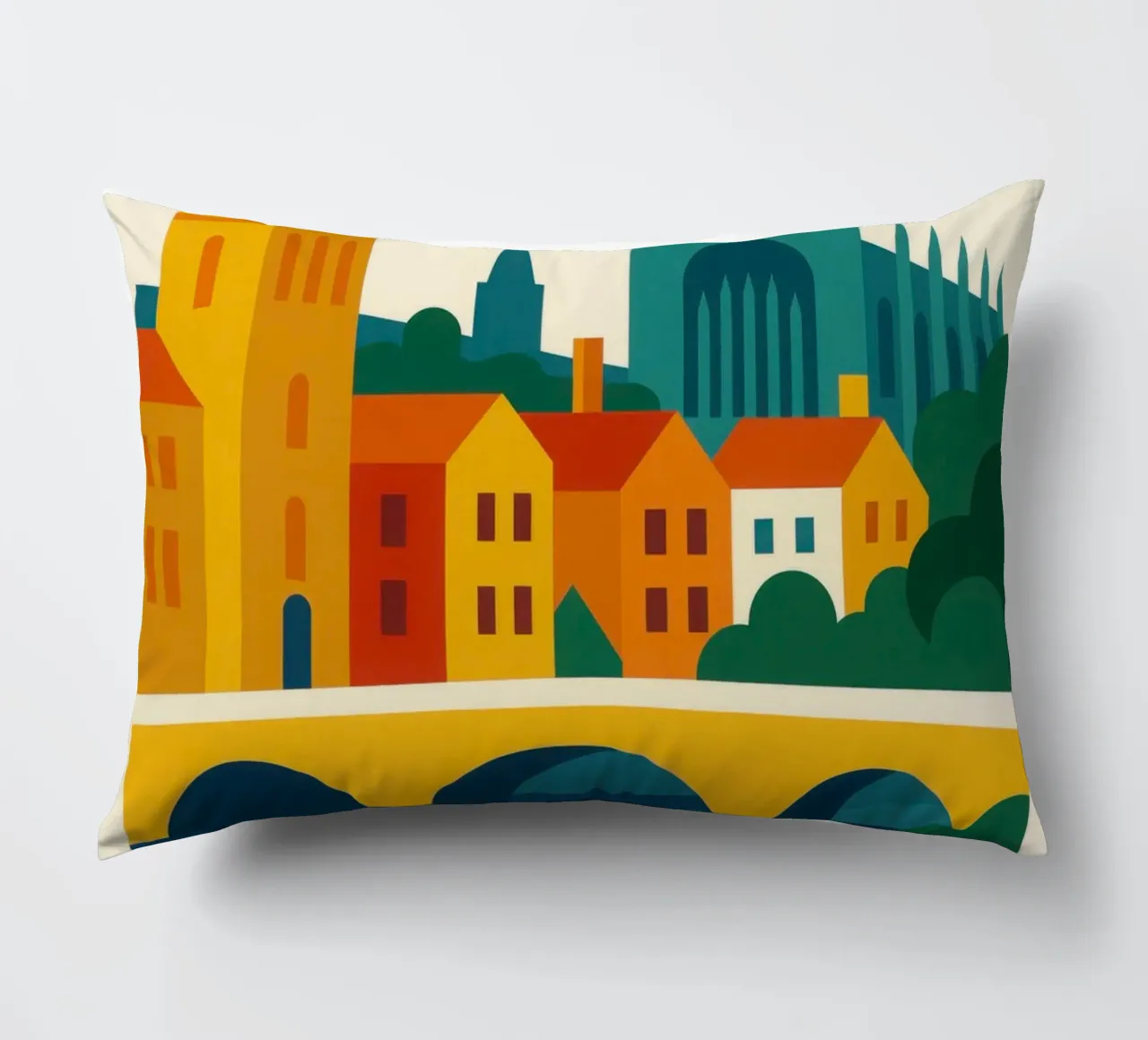 CAMBRIDGE - Fascino studioso a colori vivaci cuscino da JETLAG | affiches voyage