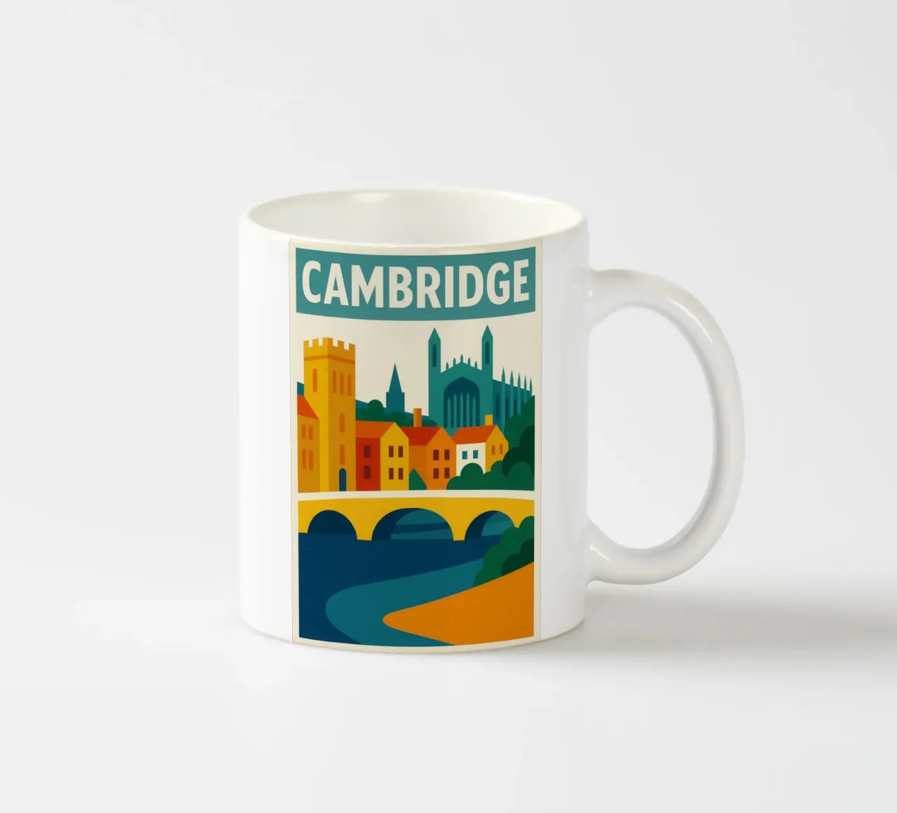 CAMBRIDGE - Fascino studioso a colori vivaci tazza in ceramica da JETLAG | affiches voyage
