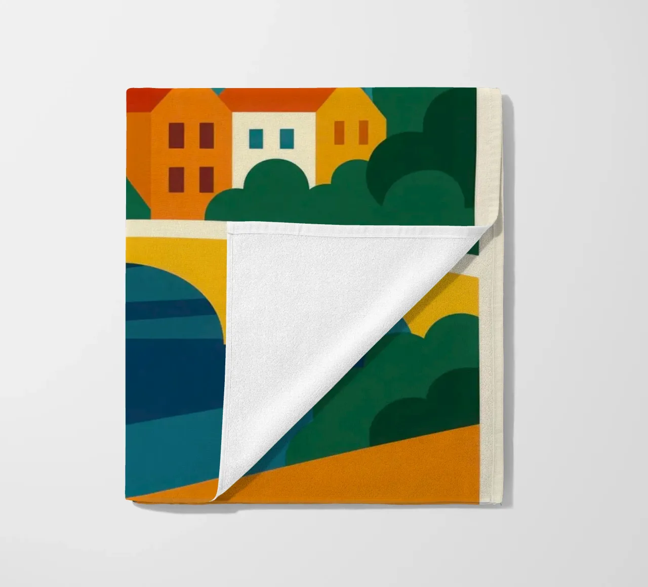 CAMBRIDGE - Studious charm in vivid colours beach towel by JETLAG | affiches voyage