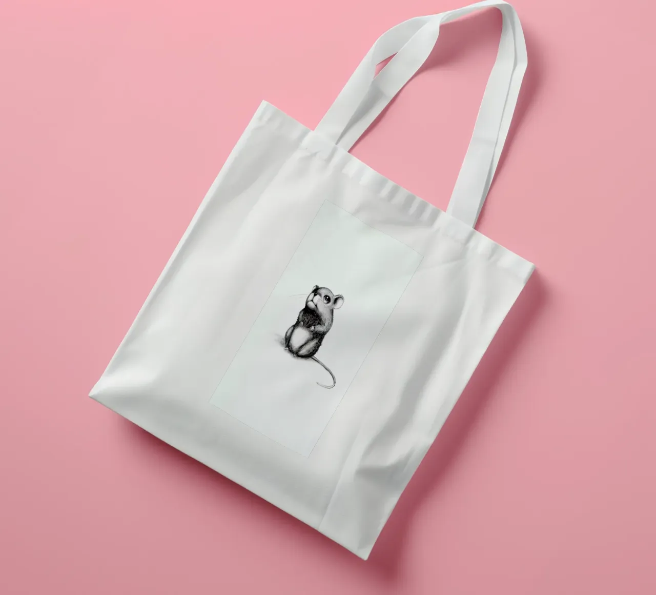 Mouse tote bag by Tvinkla