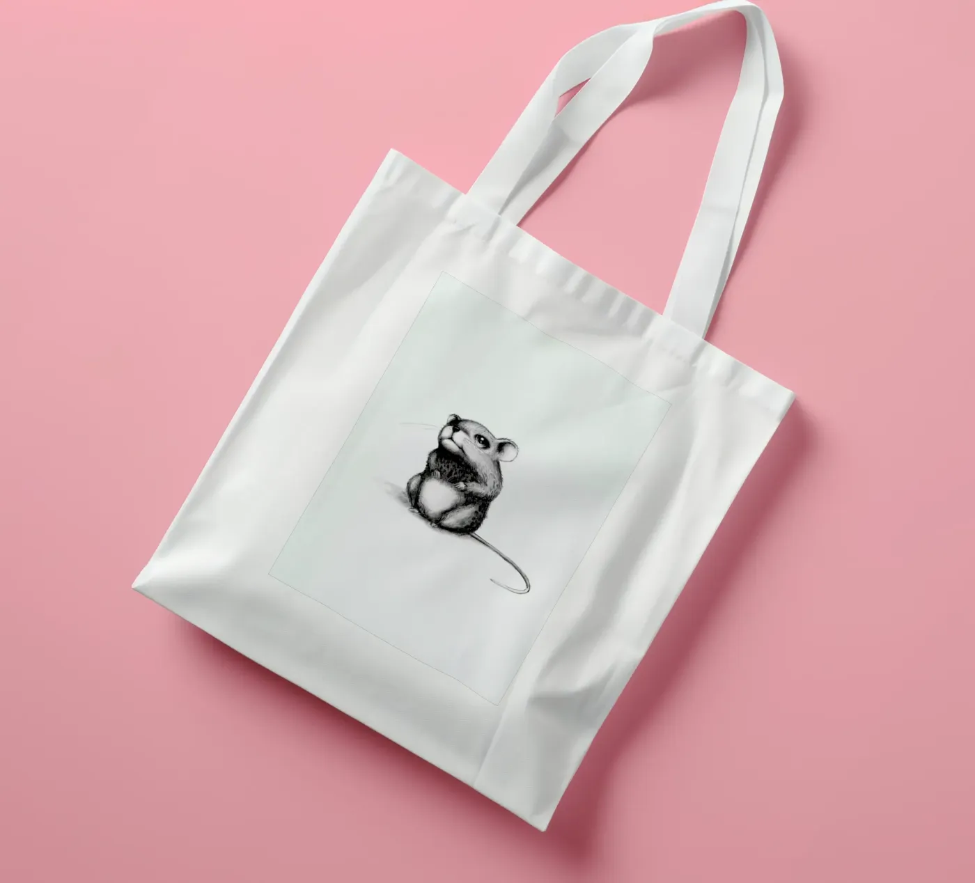 Mouse tote bag by Tvinkla