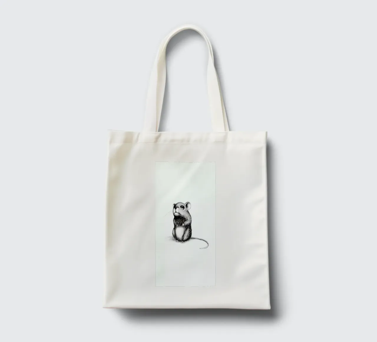Mouse tote bag by Tvinkla