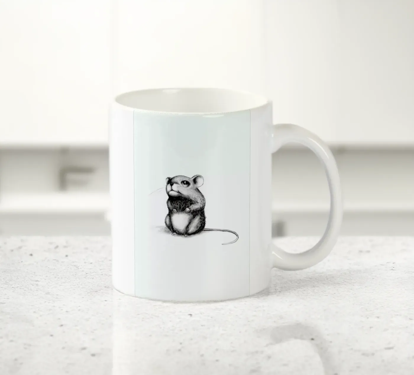 Mouse ceramic mug by Tvinkla