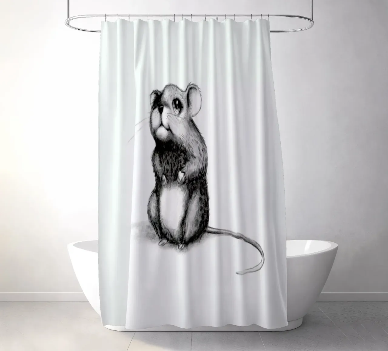 Mouse Duschvorhang von Tvinkla