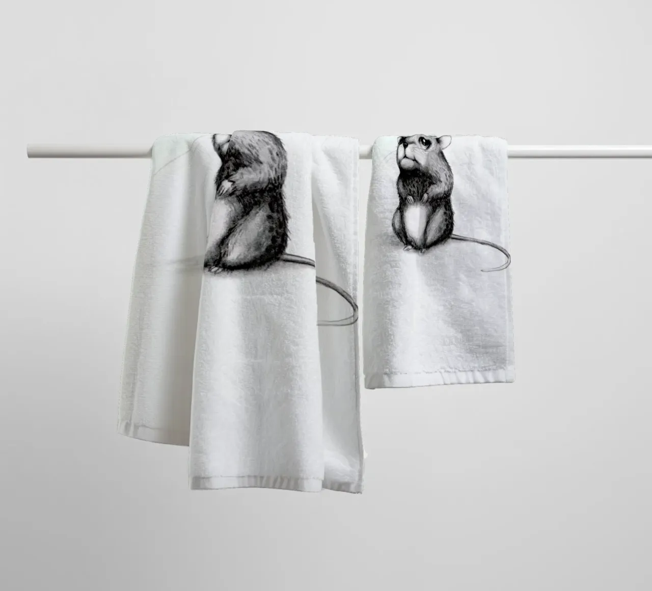 Mouse towel by Tvinkla