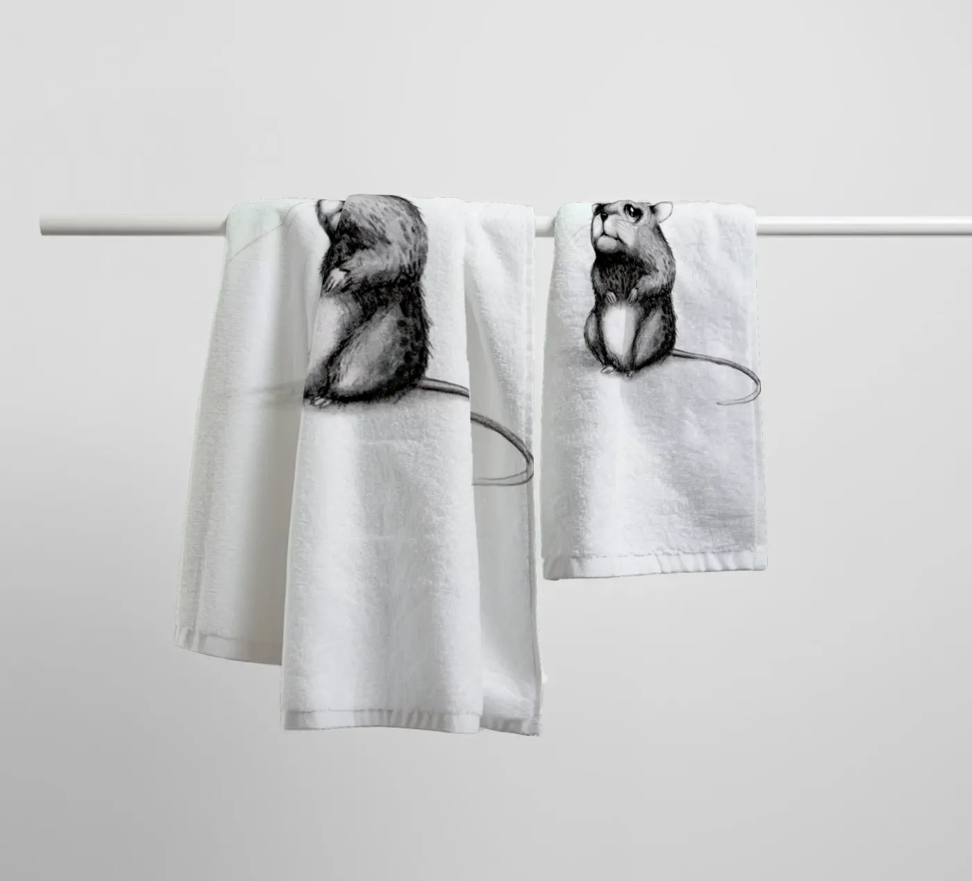 Mouse badhanddoek van Tvinkla