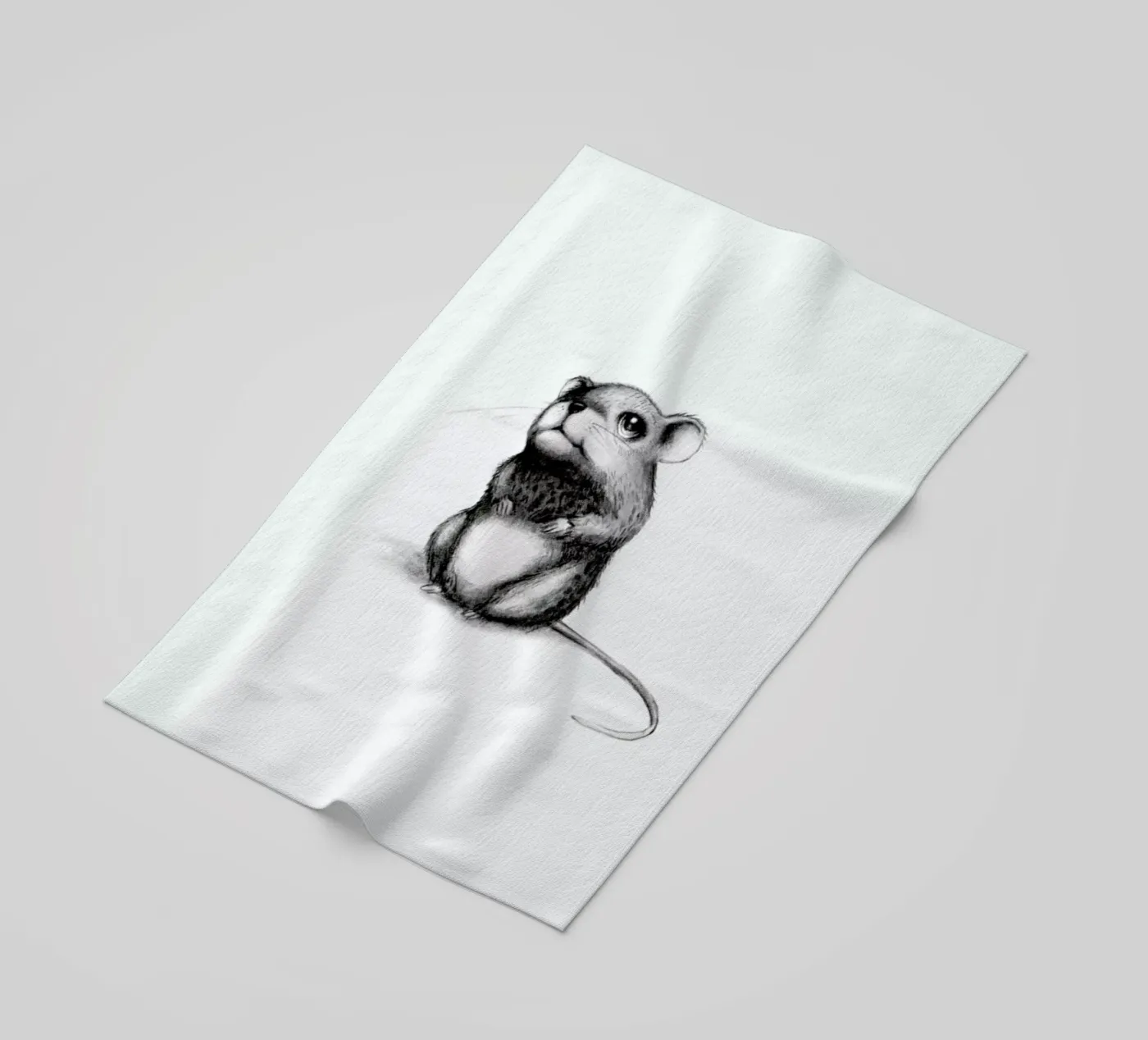 Mouse strandhanddoek van Tvinkla
