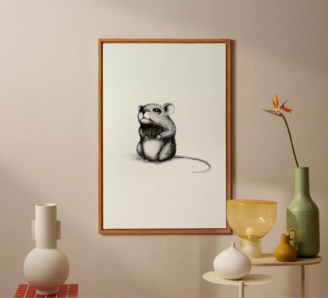 Mouse alluminio dibond da Tvinkla