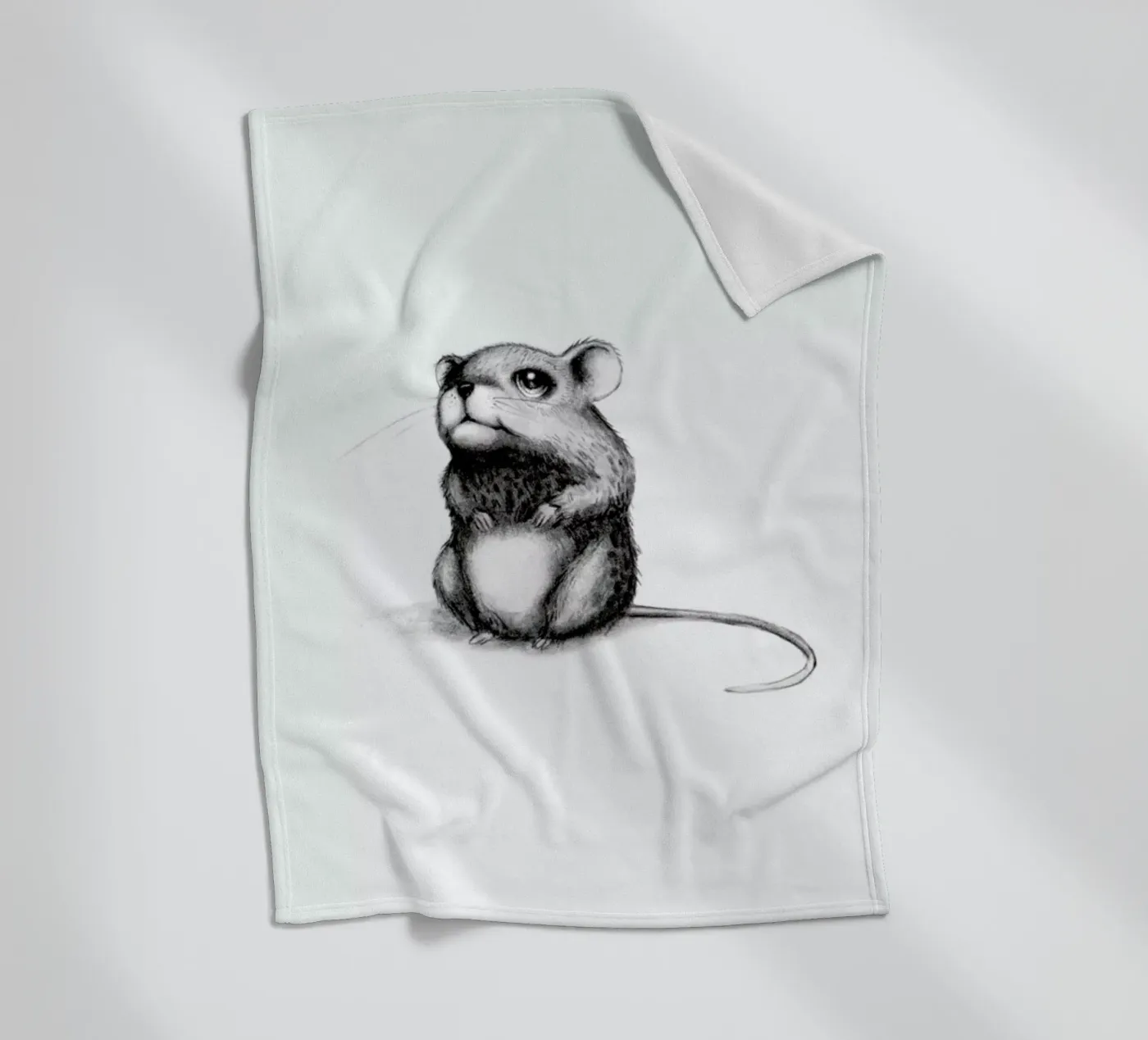 Mouse fleece blanket by Tvinkla