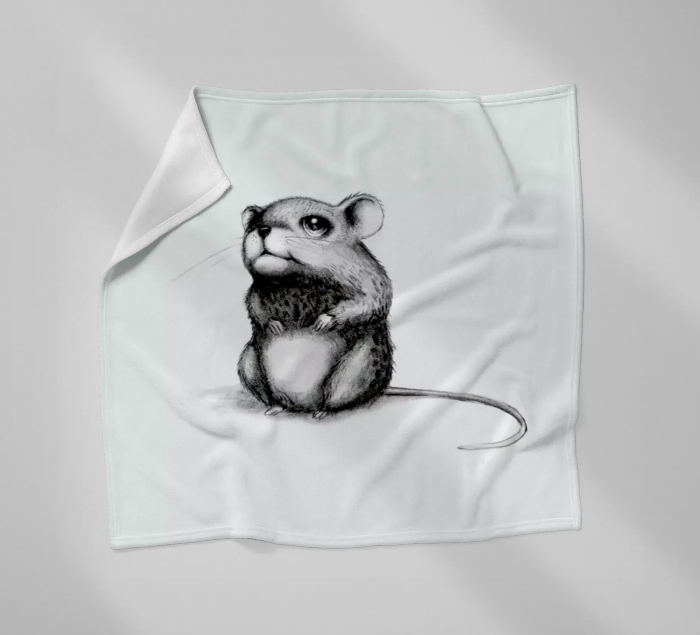 Mouse fleece blanket by Tvinkla