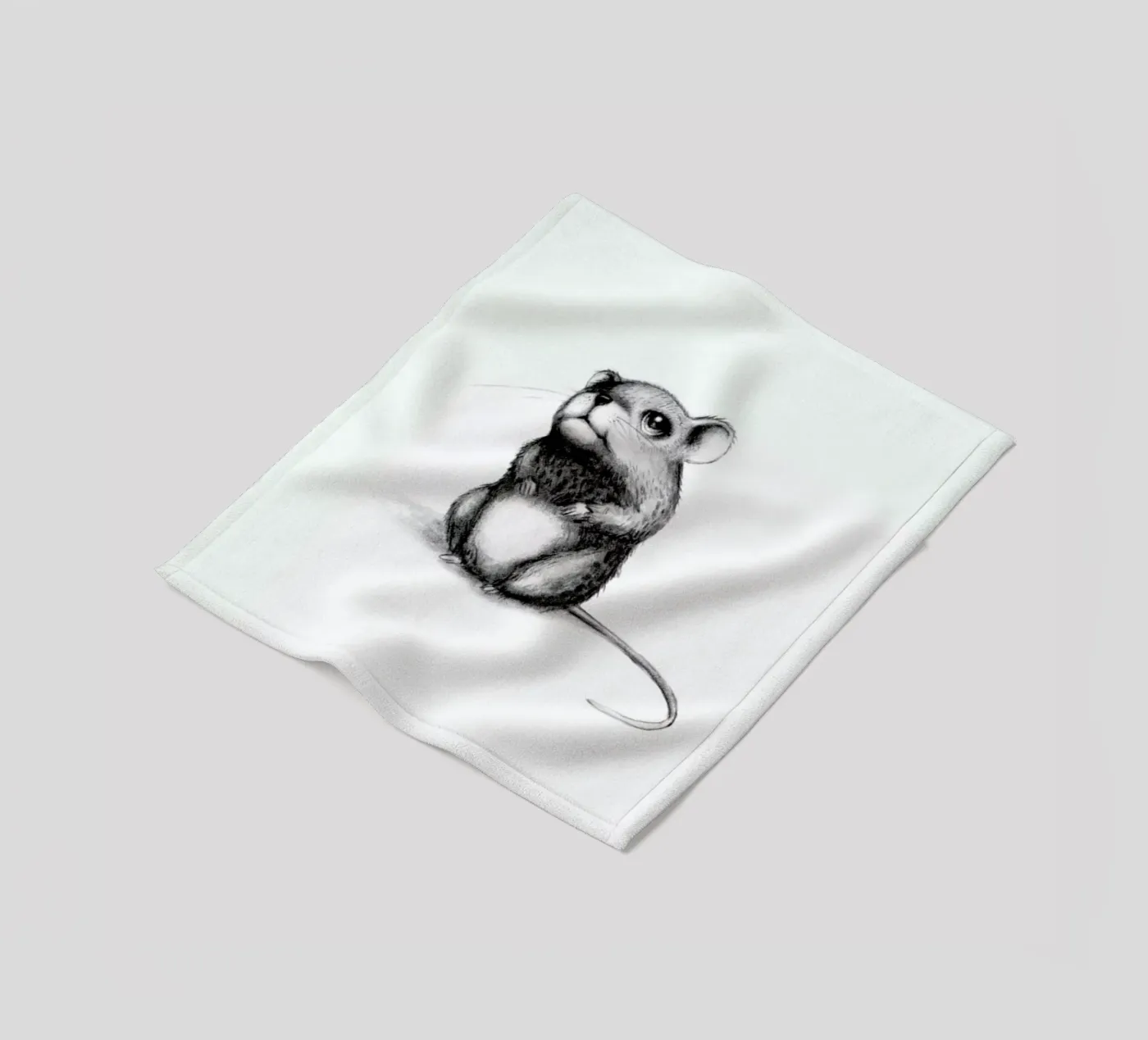 Mouse fleece blanket by Tvinkla