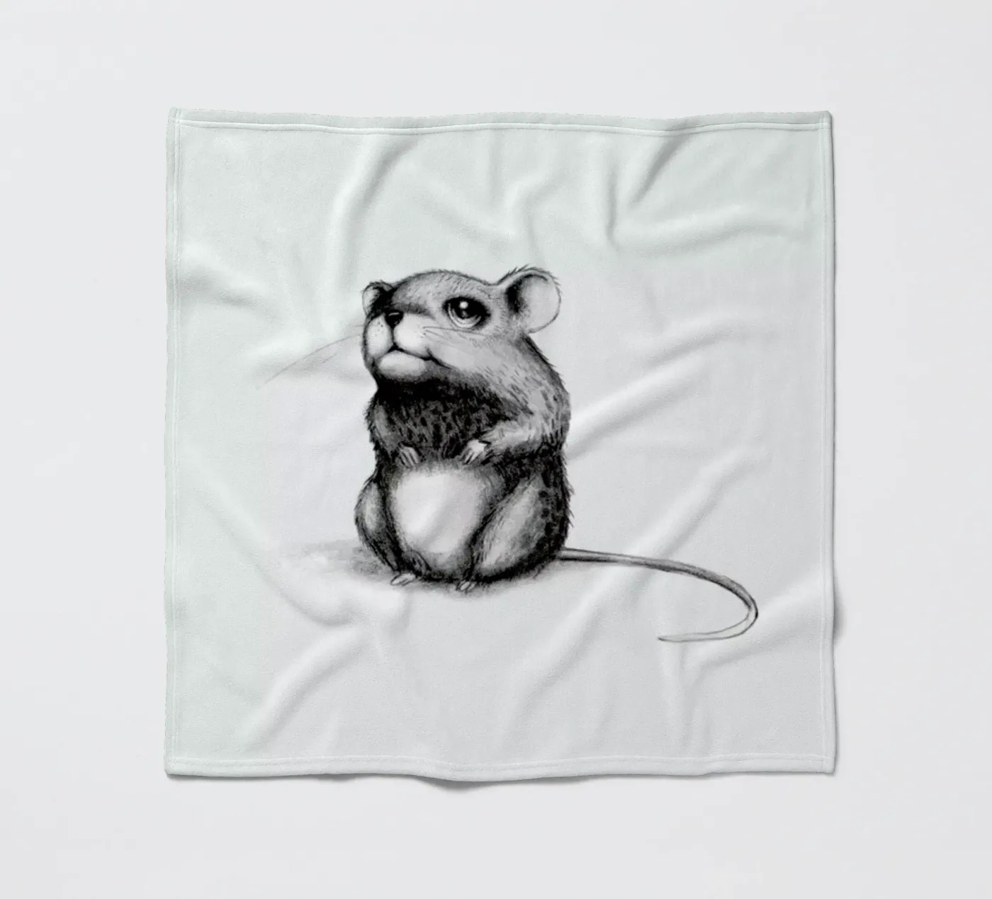 Mouse fleece blanket by Tvinkla