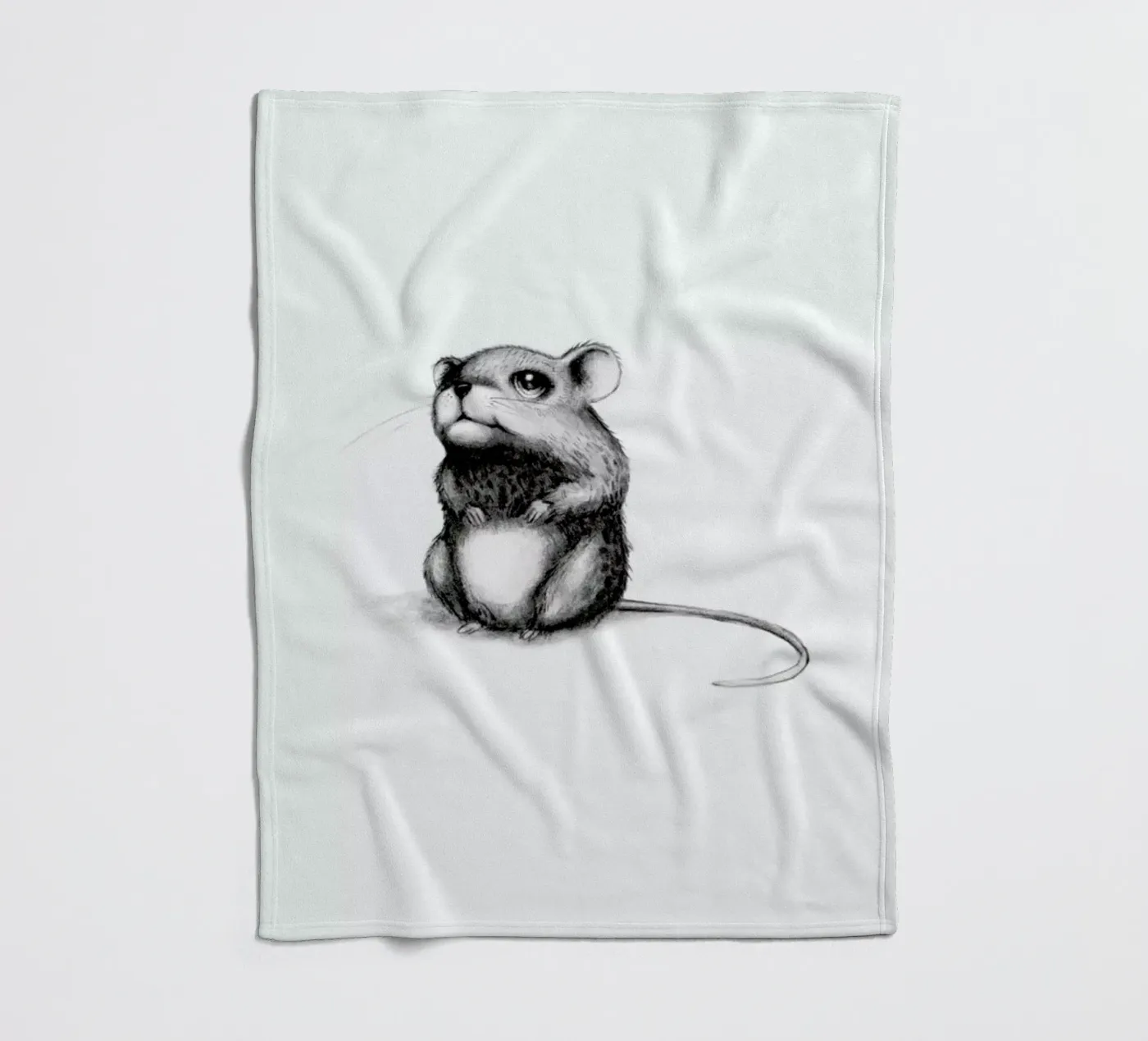 Mouse fleece blanket by Tvinkla