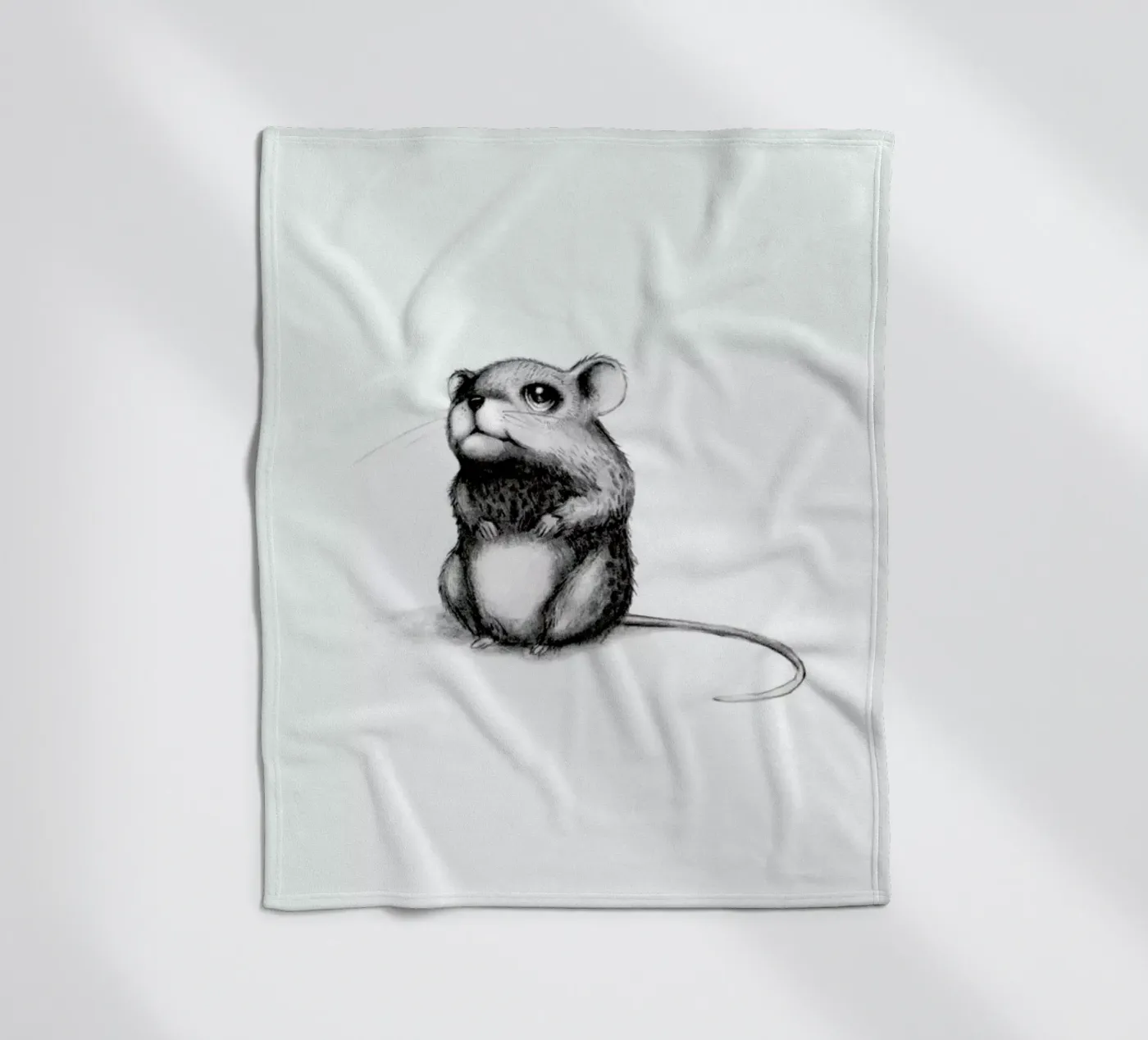 Mouse fleece blanket by Tvinkla