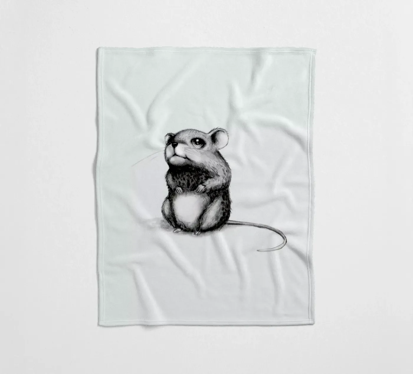 Mouse fleece blanket by Tvinkla