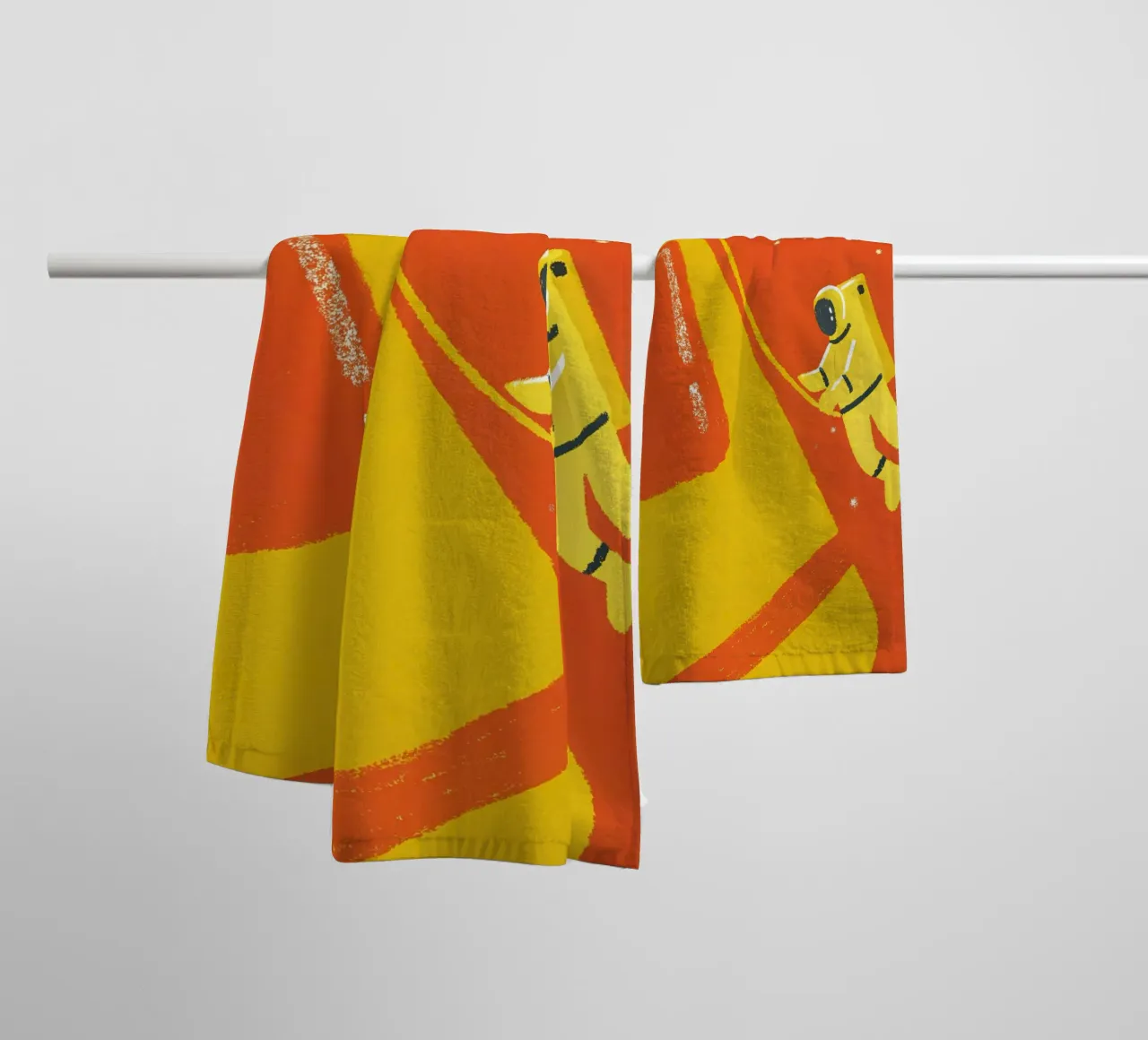 Planet Astronaut towel by PERSONAL TOUCH