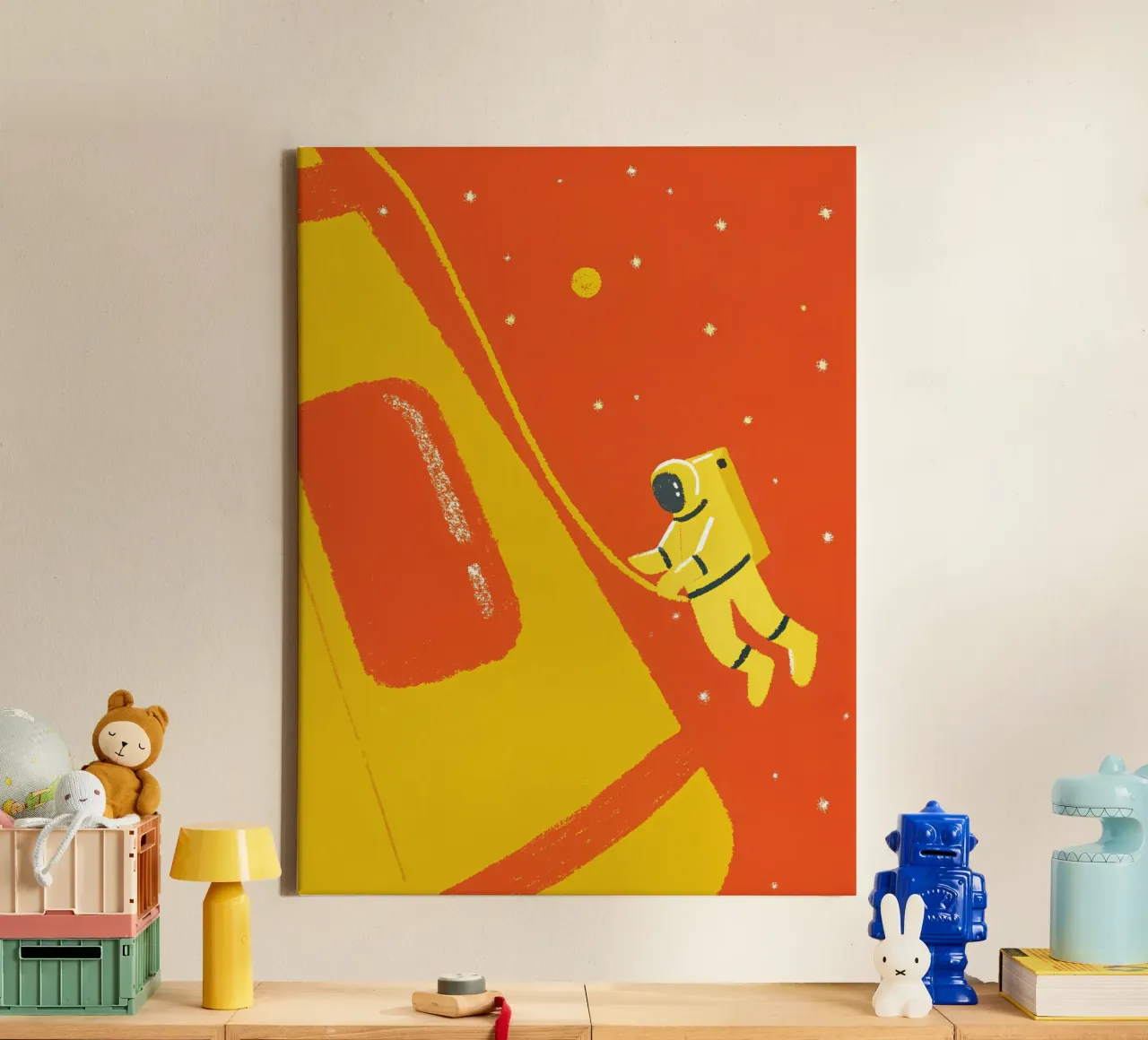 Planet Astronaut canvas with Floater frame by PERSONAL TOUCH