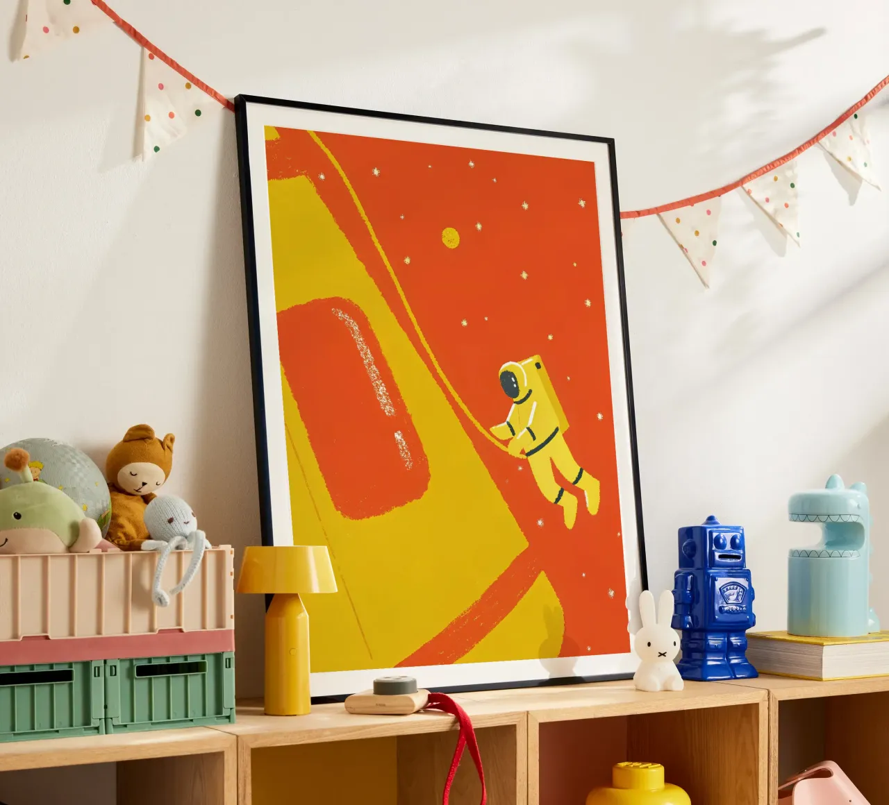 Pianeta Astronauta poster con telaio in plastica da PERSONAL TOUCH