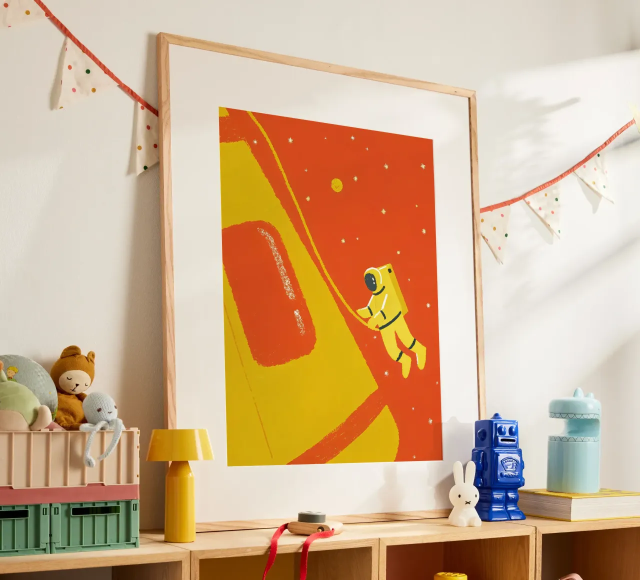 Pianeta Astronauta poster con telaio in plastica da PERSONAL TOUCH