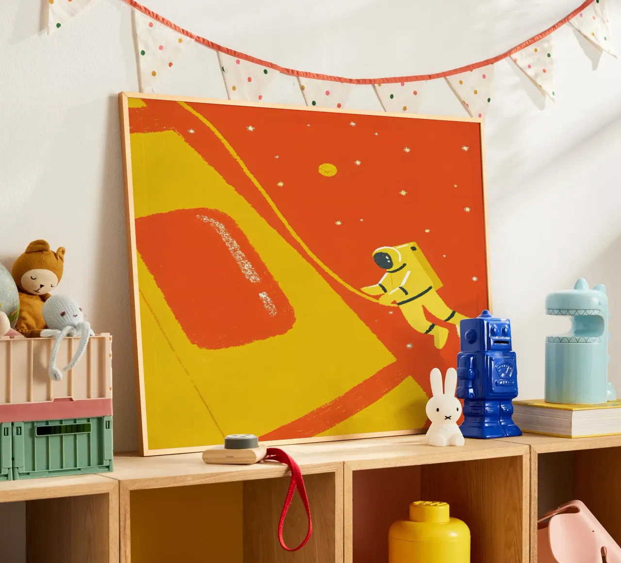 Pianeta Astronauta poster con telaio in plastica da PERSONAL TOUCH