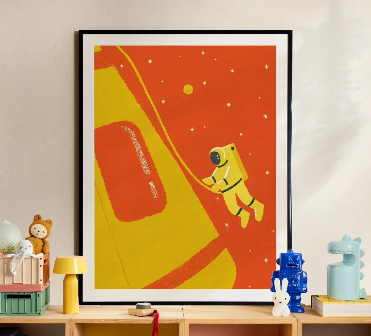 Pianeta Astronauta poster con telaio in plastica da PERSONAL TOUCH