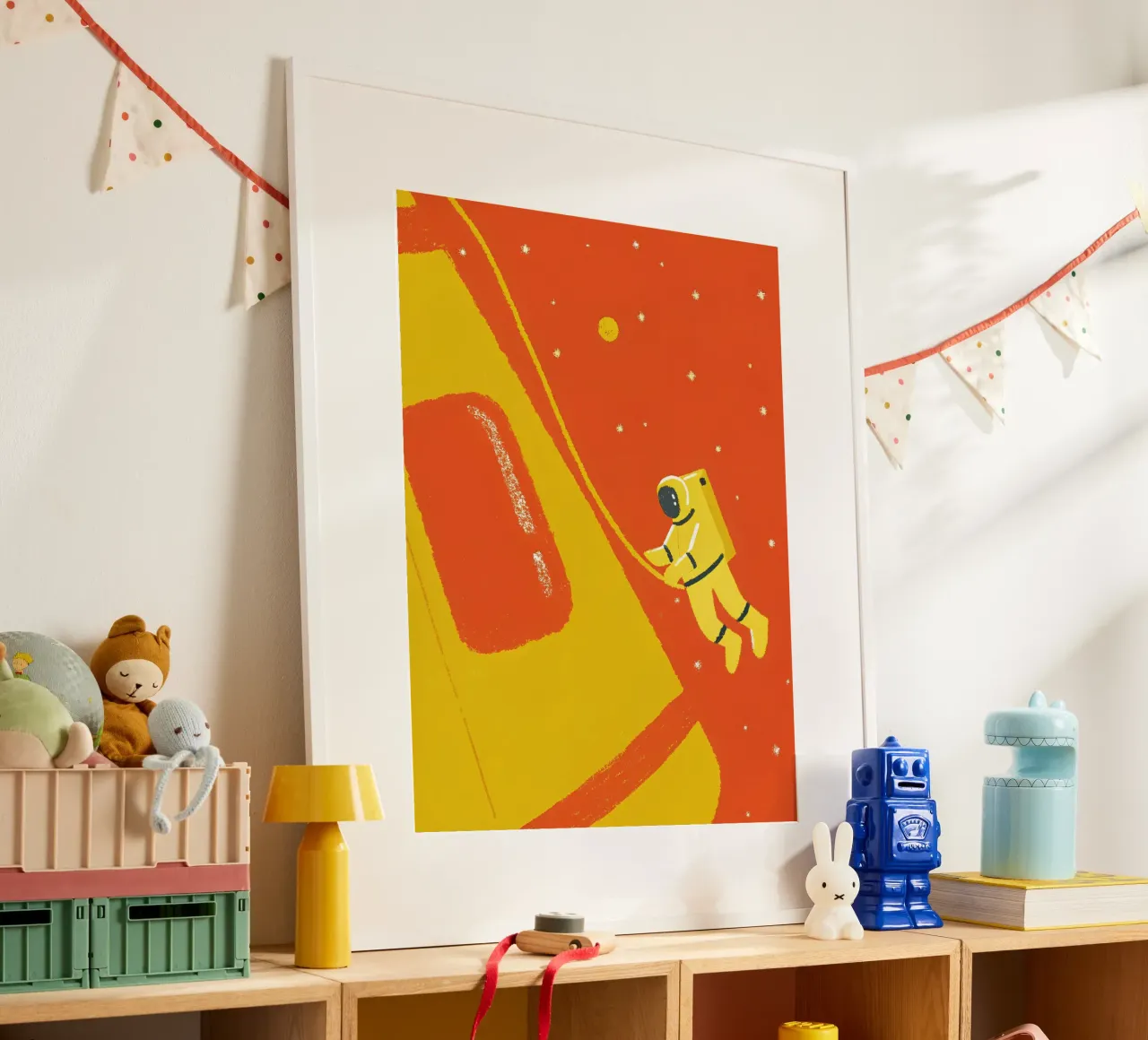 Pianeta Astronauta poster con telaio in plastica da PERSONAL TOUCH