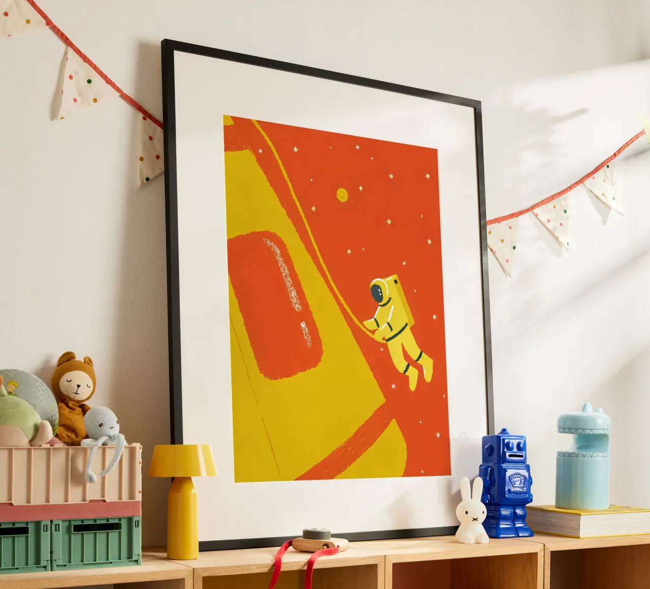 Pianeta Astronauta poster con telaio in plastica da PERSONAL TOUCH