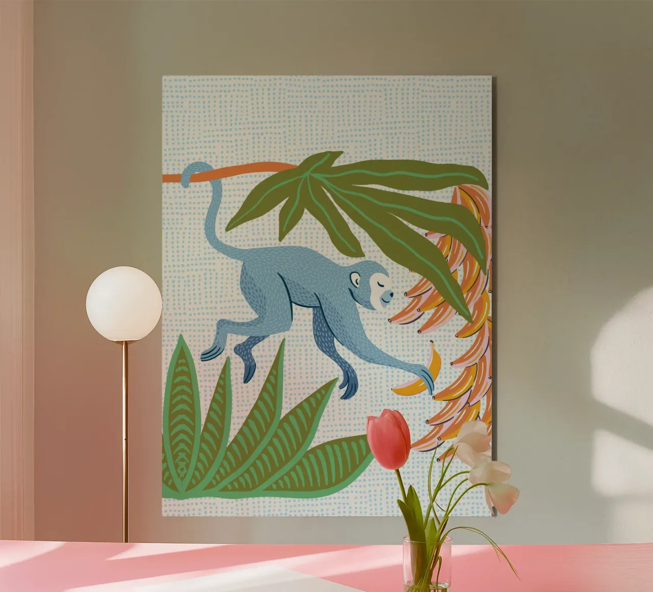 Modern safari monkey alluminio dibond da Vivdesign