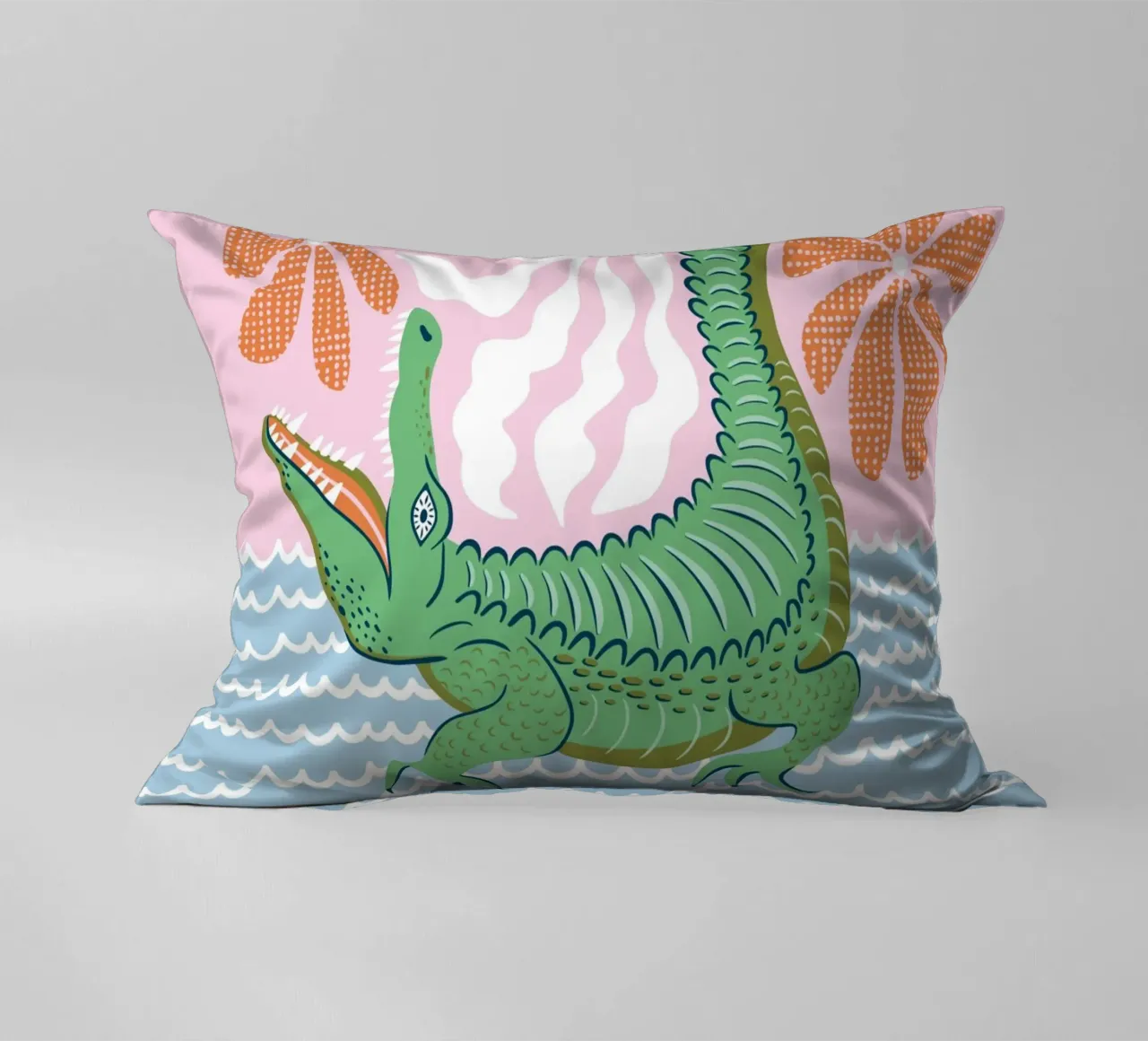 Modern safari crocodile cuscino da Vivdesign