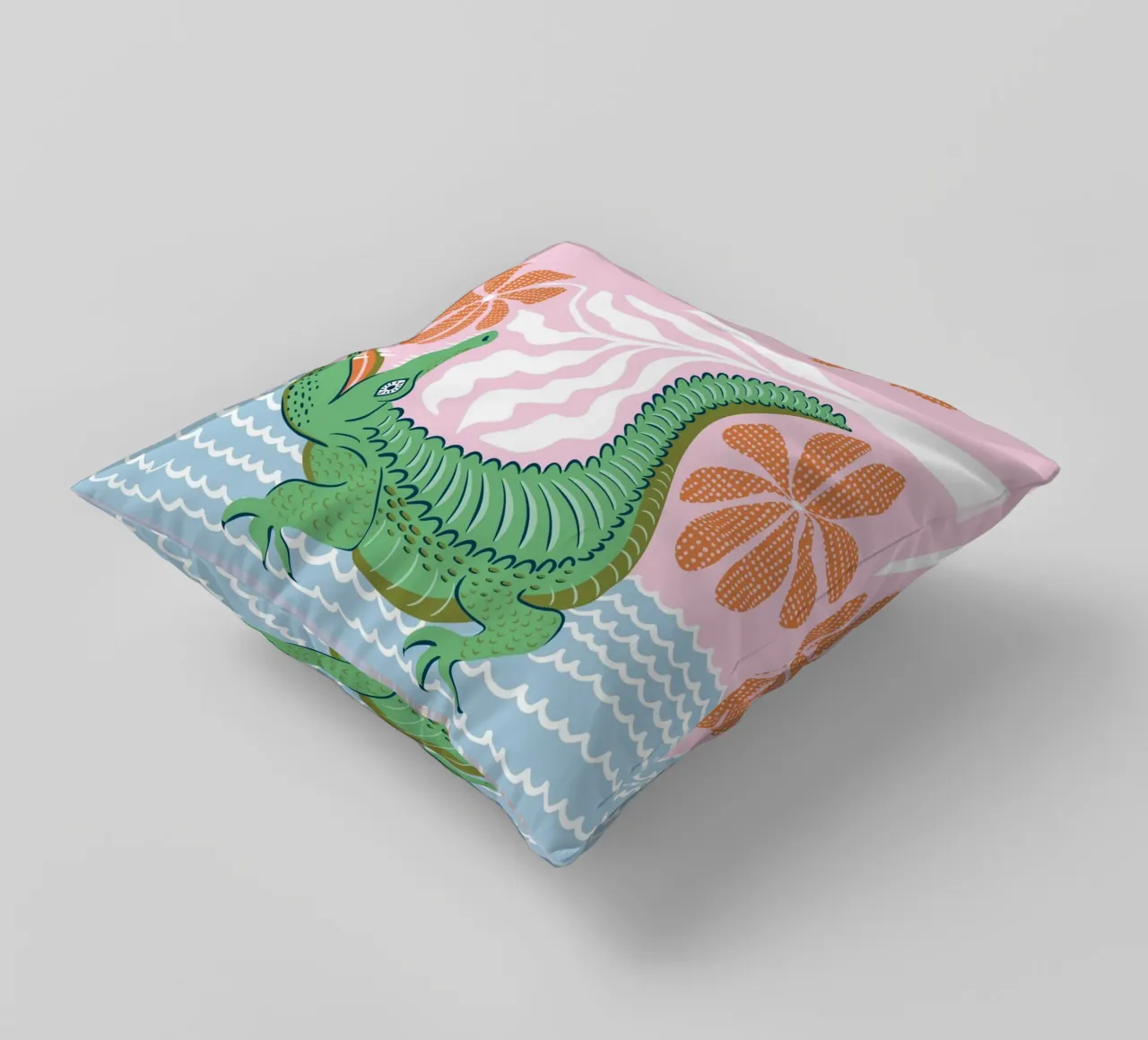 Modern safari crocodile cuscino da Vivdesign