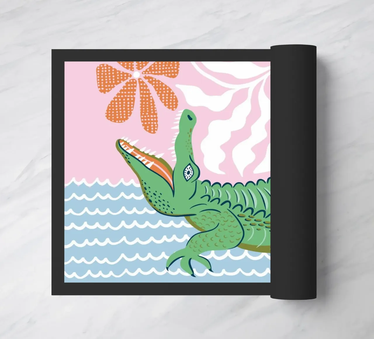 Modern safari crocodile zerbino da Vivdesign