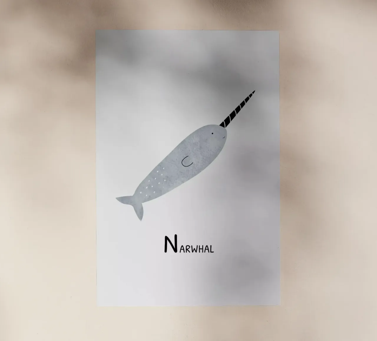 Narwhal pellicola backlit da Little Flourishes