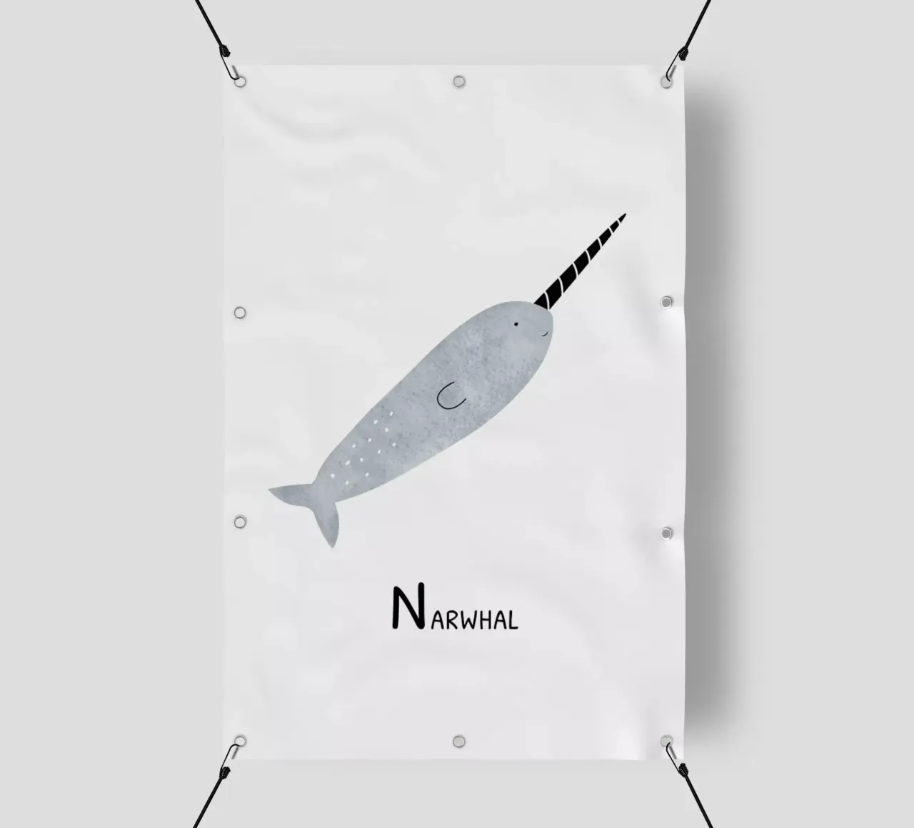 Narwhal telo in pvc da Little Flourishes