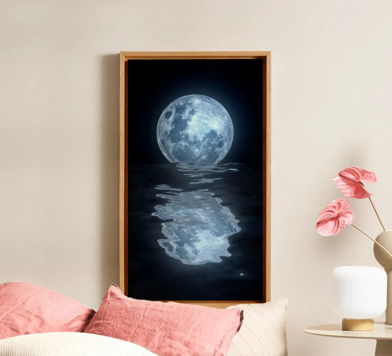 Lunar Reverie tela con Cornice a cassetta da Stellar Dream Art