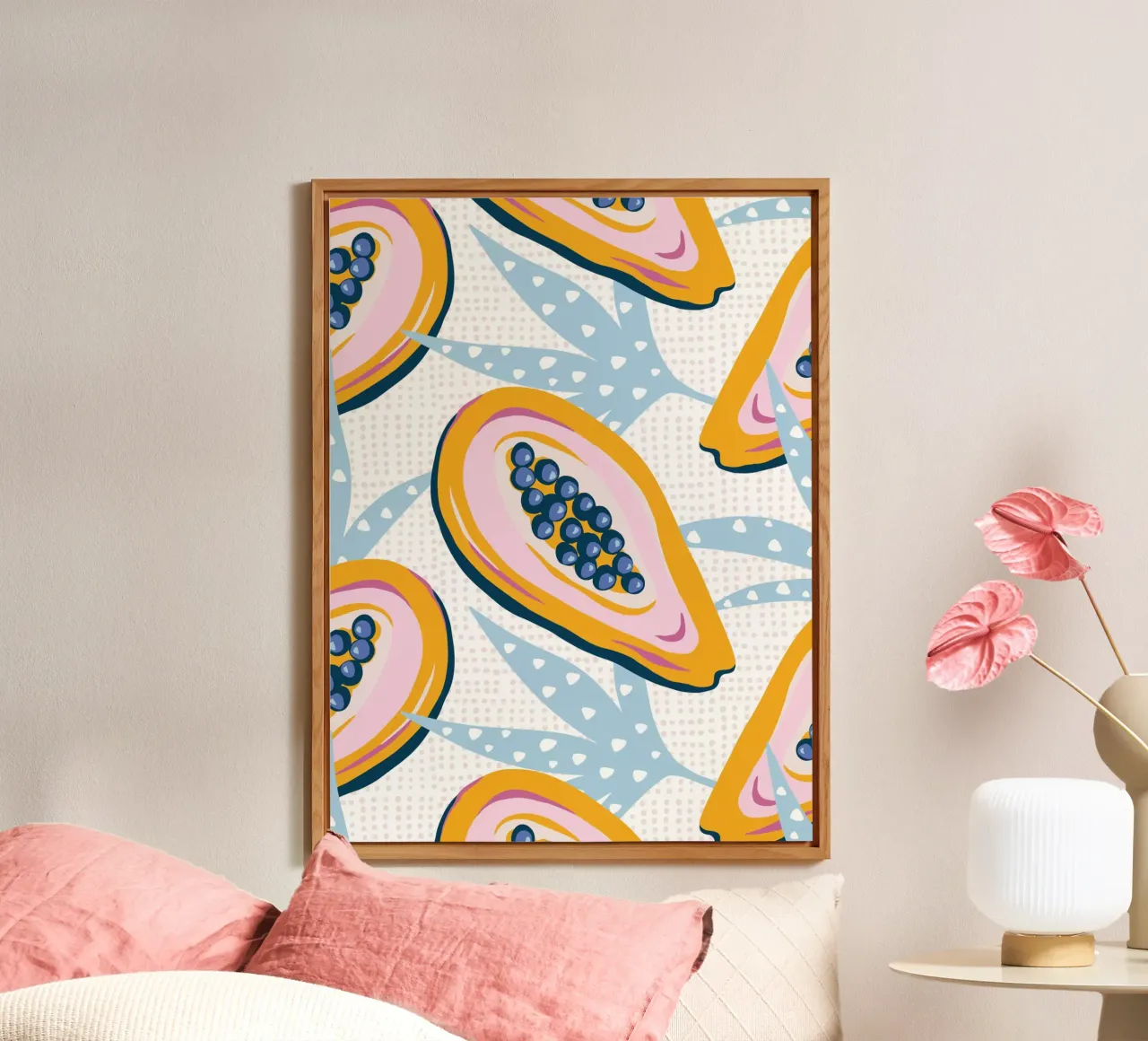 Papaya fruit alluminio dibond da Vivdesign