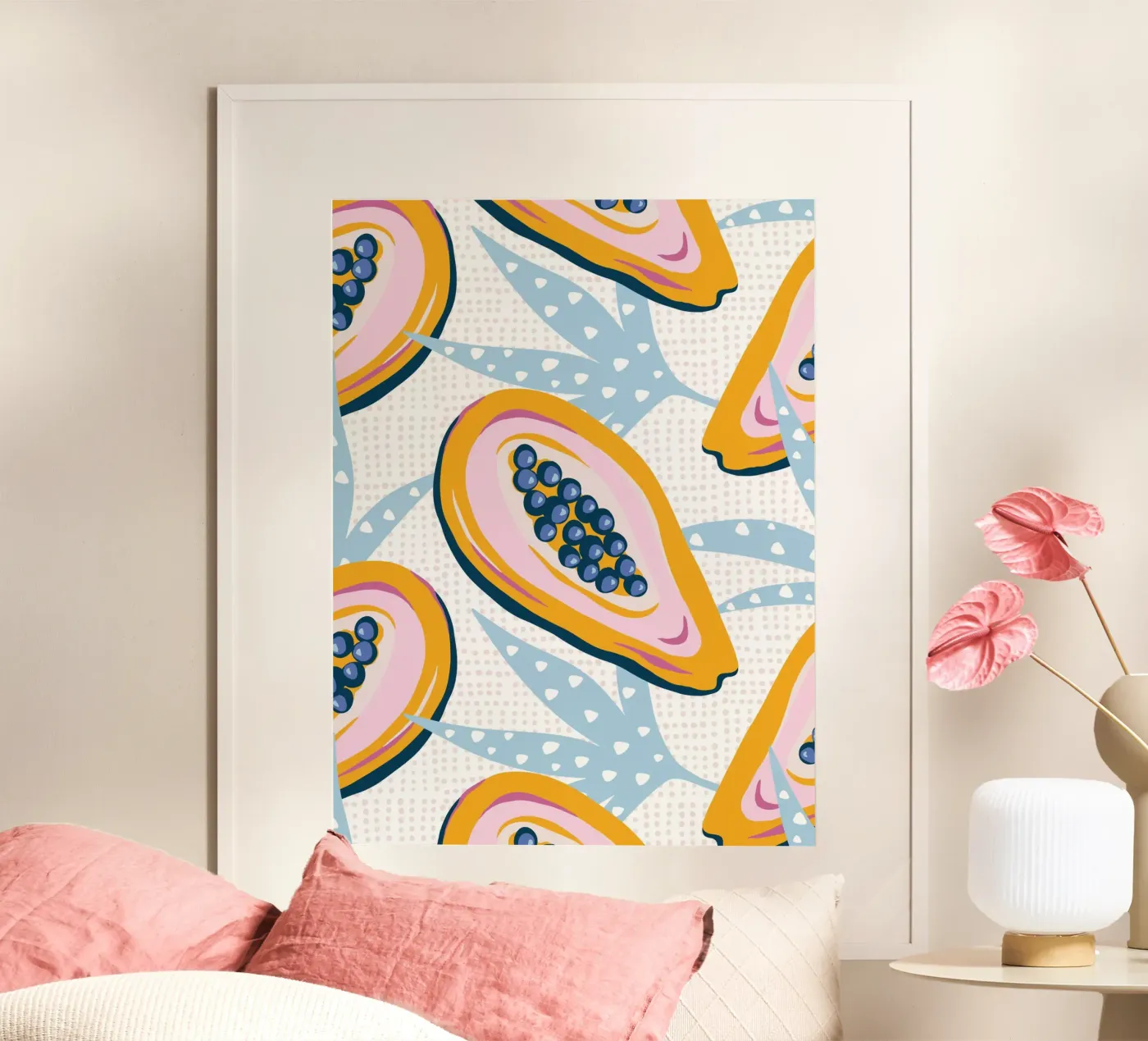 Papaya fruit poster da Vivdesign