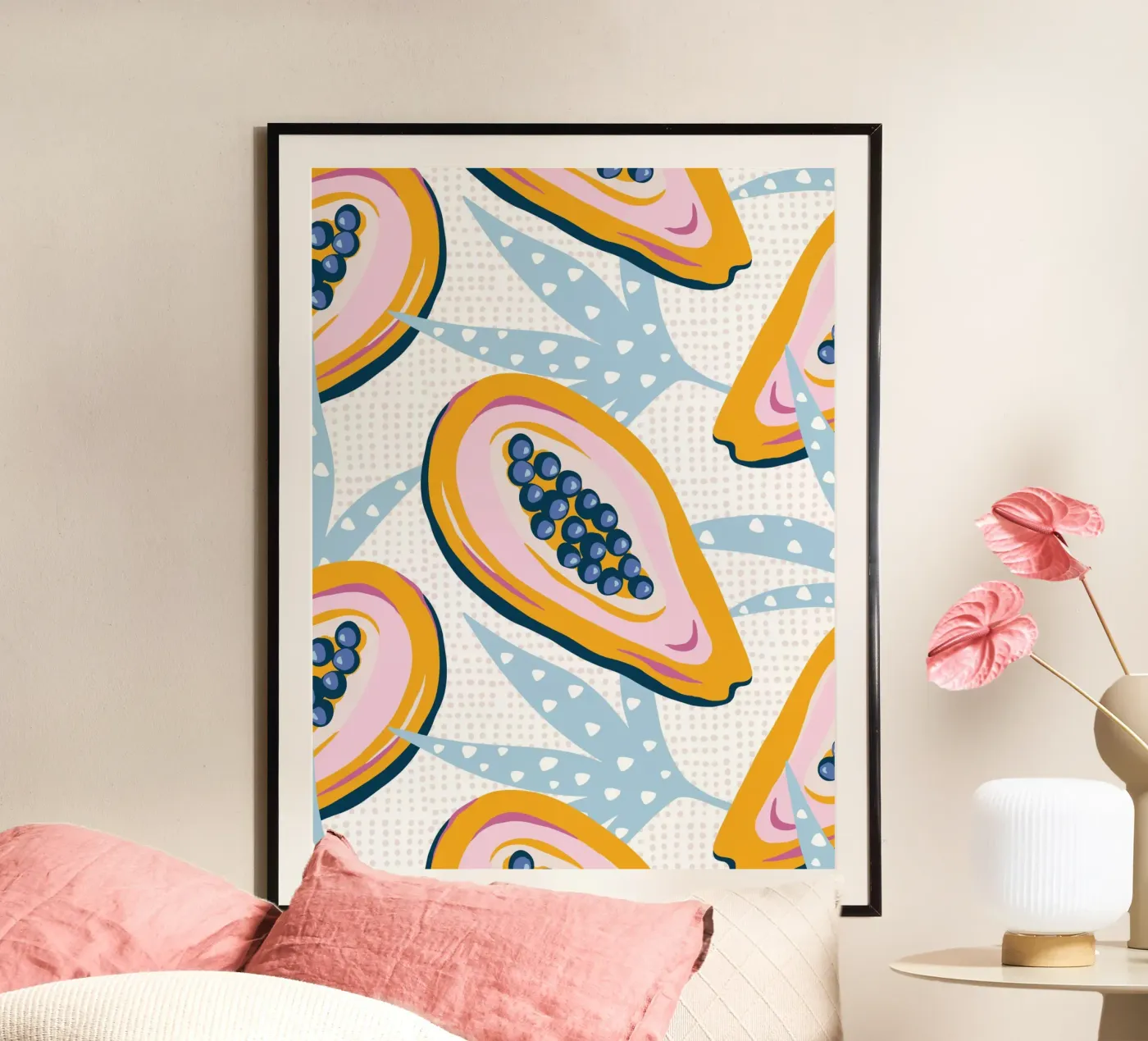 Papaya fruit poster da Vivdesign