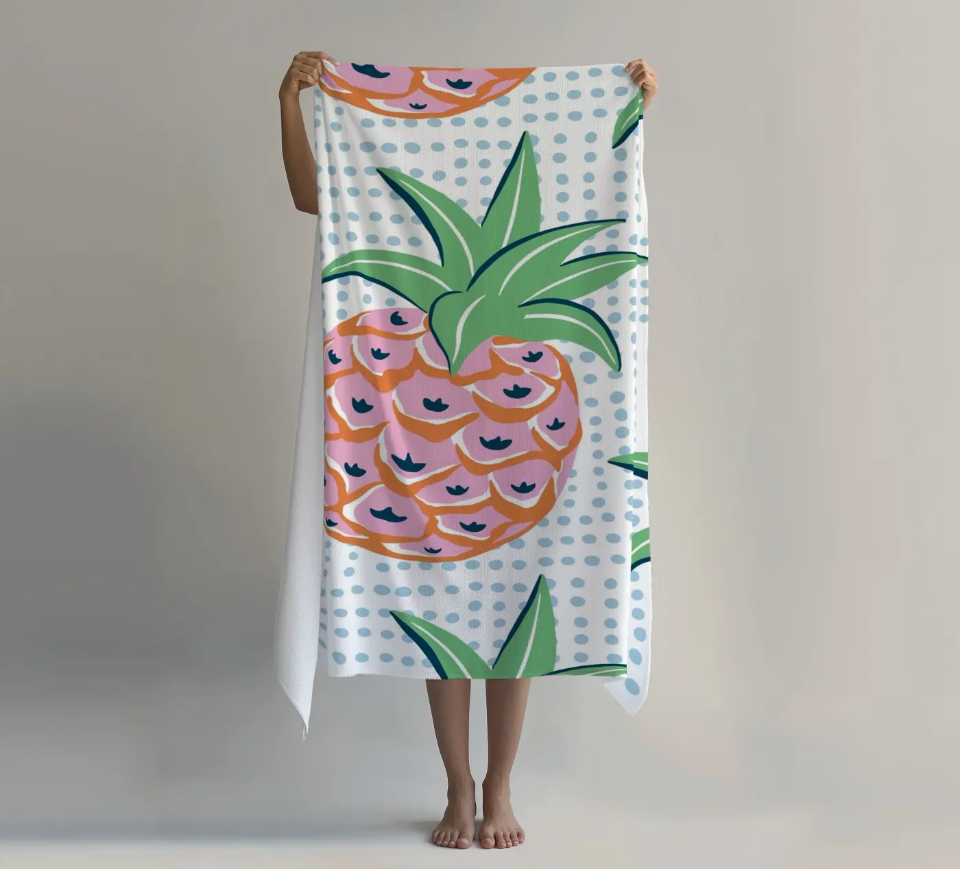 Pineapple fruit strandhanddoek van Vivdesign