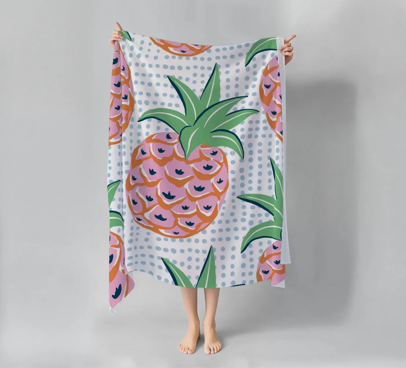 Pineapple fruit strandhanddoek van Vivdesign